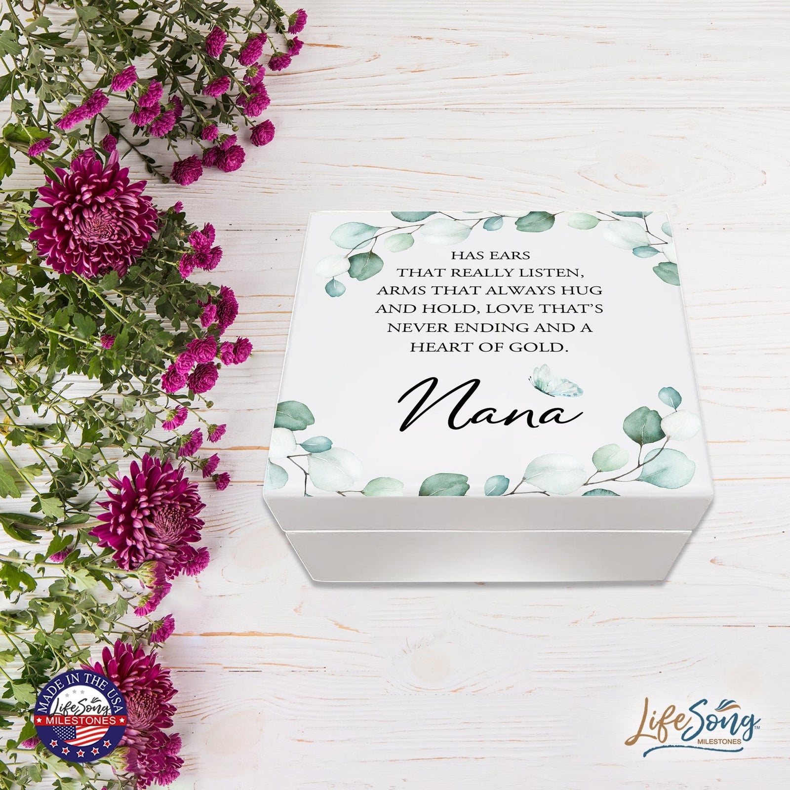 Jewelry Box Gift for Grandmother - Nana Has Ears - LifeSong Milestones