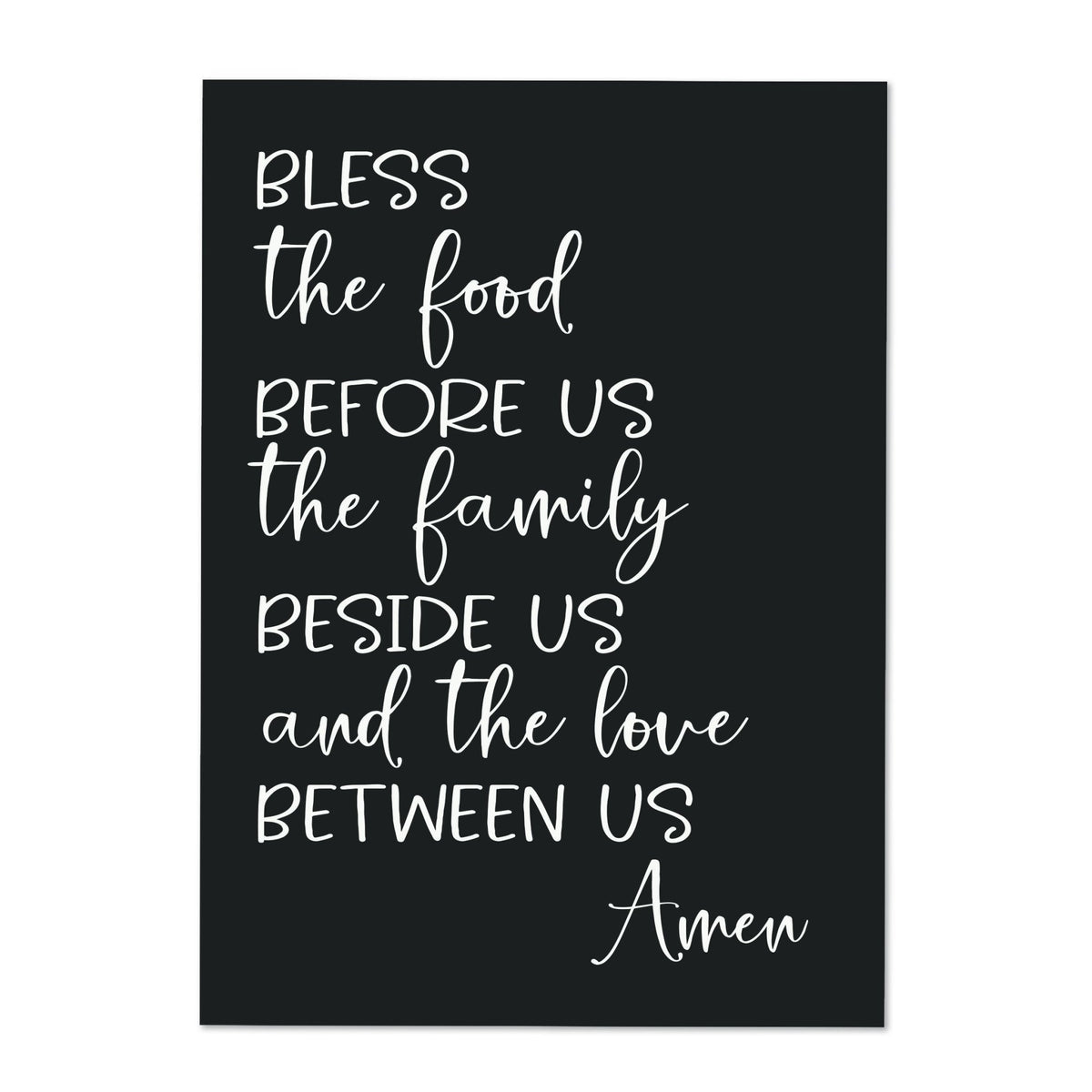 Kitchen Family Wall Decor Sign Gift - Bless The Food - LifeSong Milestones