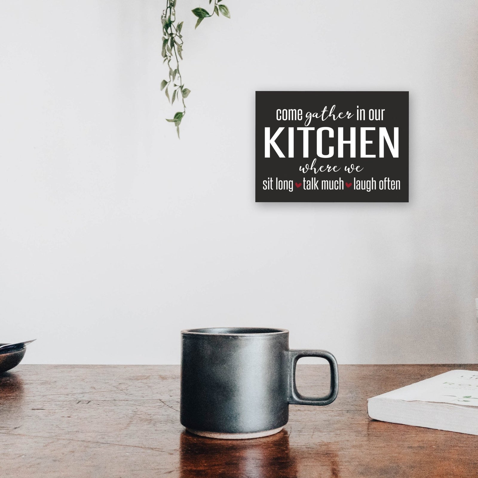 Kitchen Family Wall Decor Sign Gift - Come Gather - LifeSong Milestones