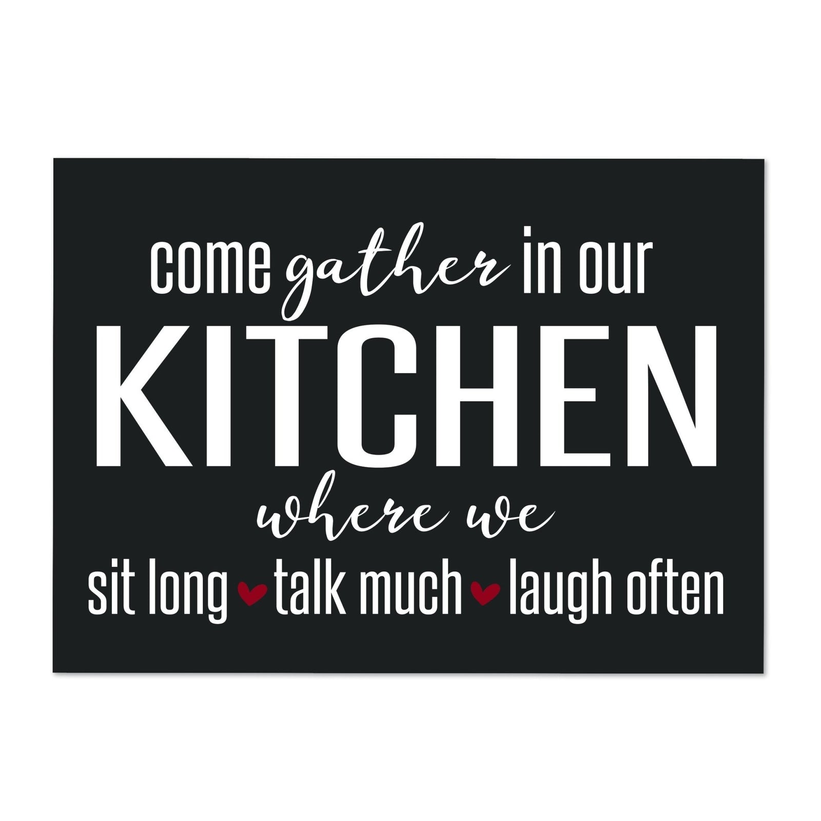 Kitchen Family Wall Decor Sign Gift - Come Gather - LifeSong Milestones