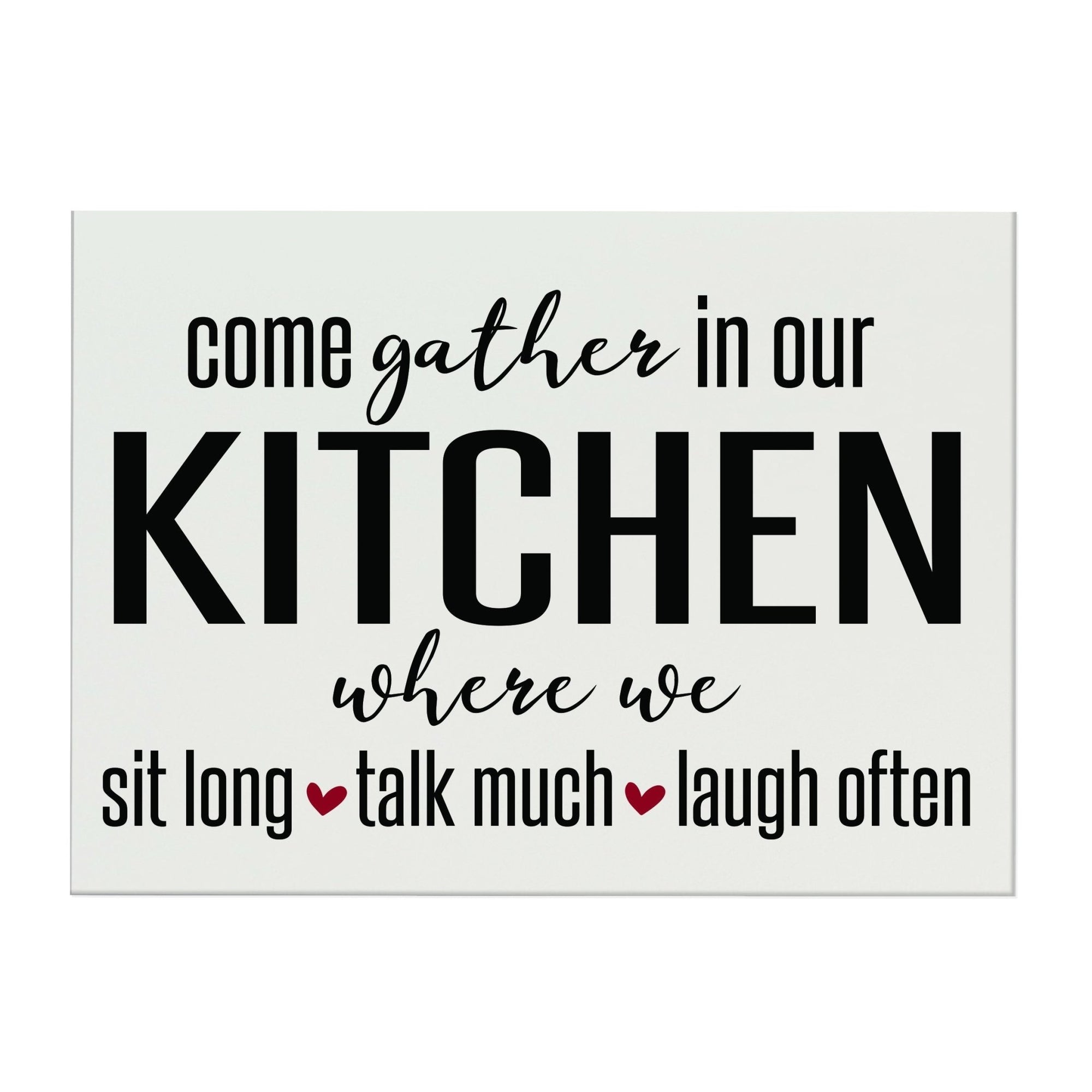 Kitchen Family Wall Decor Sign Gift - Come Gather - LifeSong Milestones