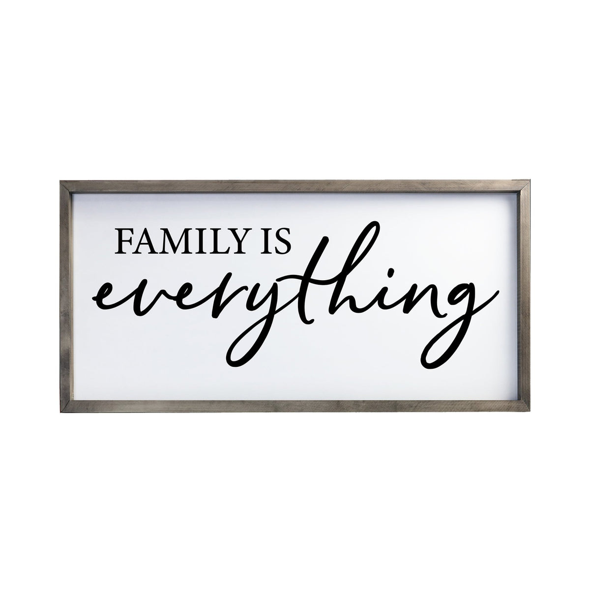 Large Family Wall Decor Quote Sign For Home 18 x 36 - Family Is Everything - LifeSong Milestones