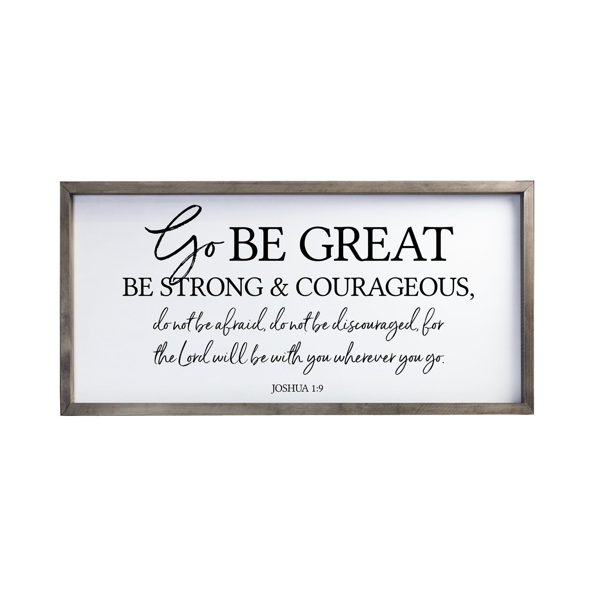 Large Family Wall Decor Quote Sign For Home 18 x 36 - Go Be Great - LifeSong Milestones
