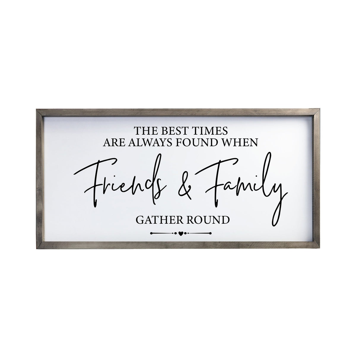 Large Family Wall Decor Quote Sign For Home 18 x 36 - The Best Times Are Always - LifeSong Milestones