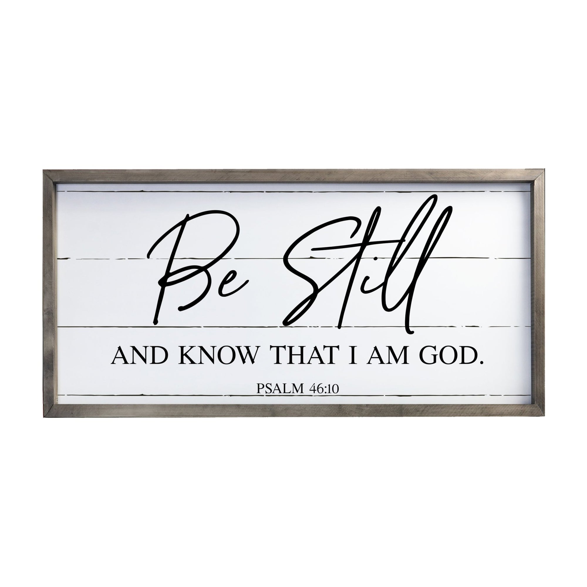 Large Family Wall Décor Quote Sign For Home Decoration 18 x 36 - Be Still And Know - LifeSong Milestones