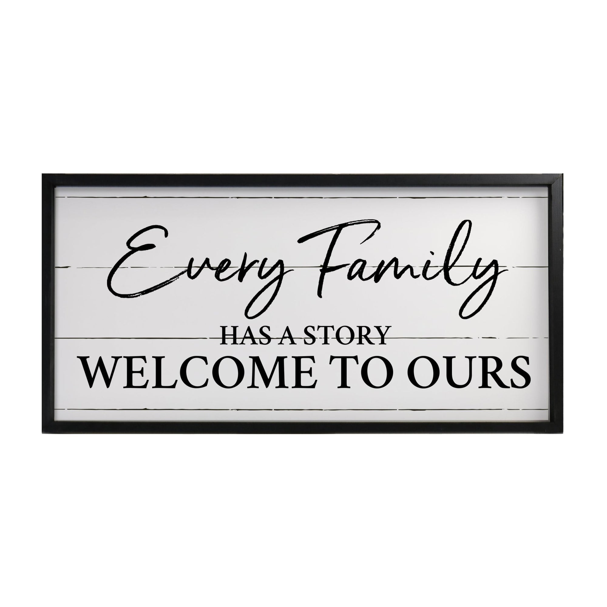 Large Family Wall Décor Quote Sign For Home Decoration 18 x 36 - Every Family Has - LifeSong Milestones
