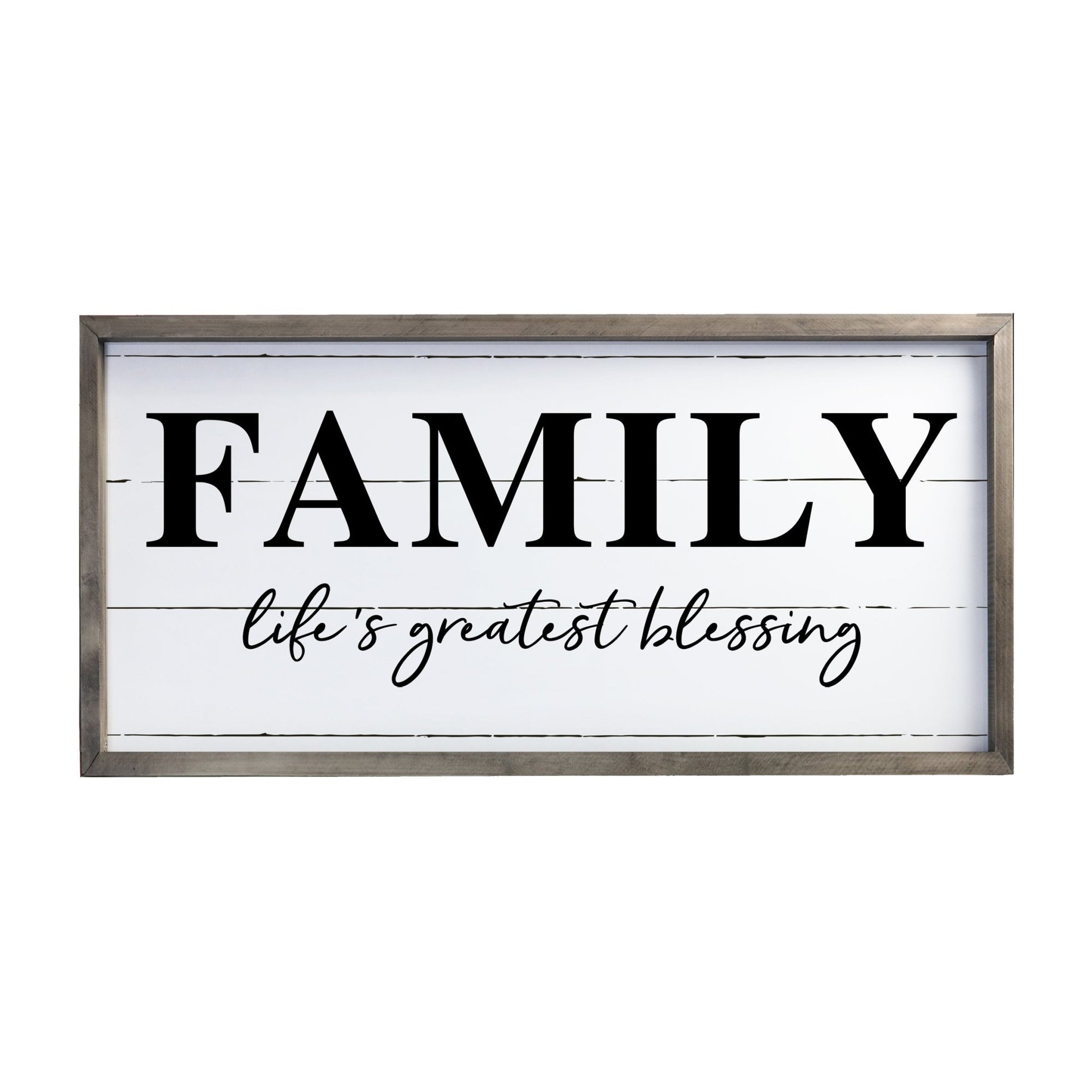 Large Family Wall Décor Quote Sign For Home Decoration 18 x 36 - Family Life - LifeSong Milestones