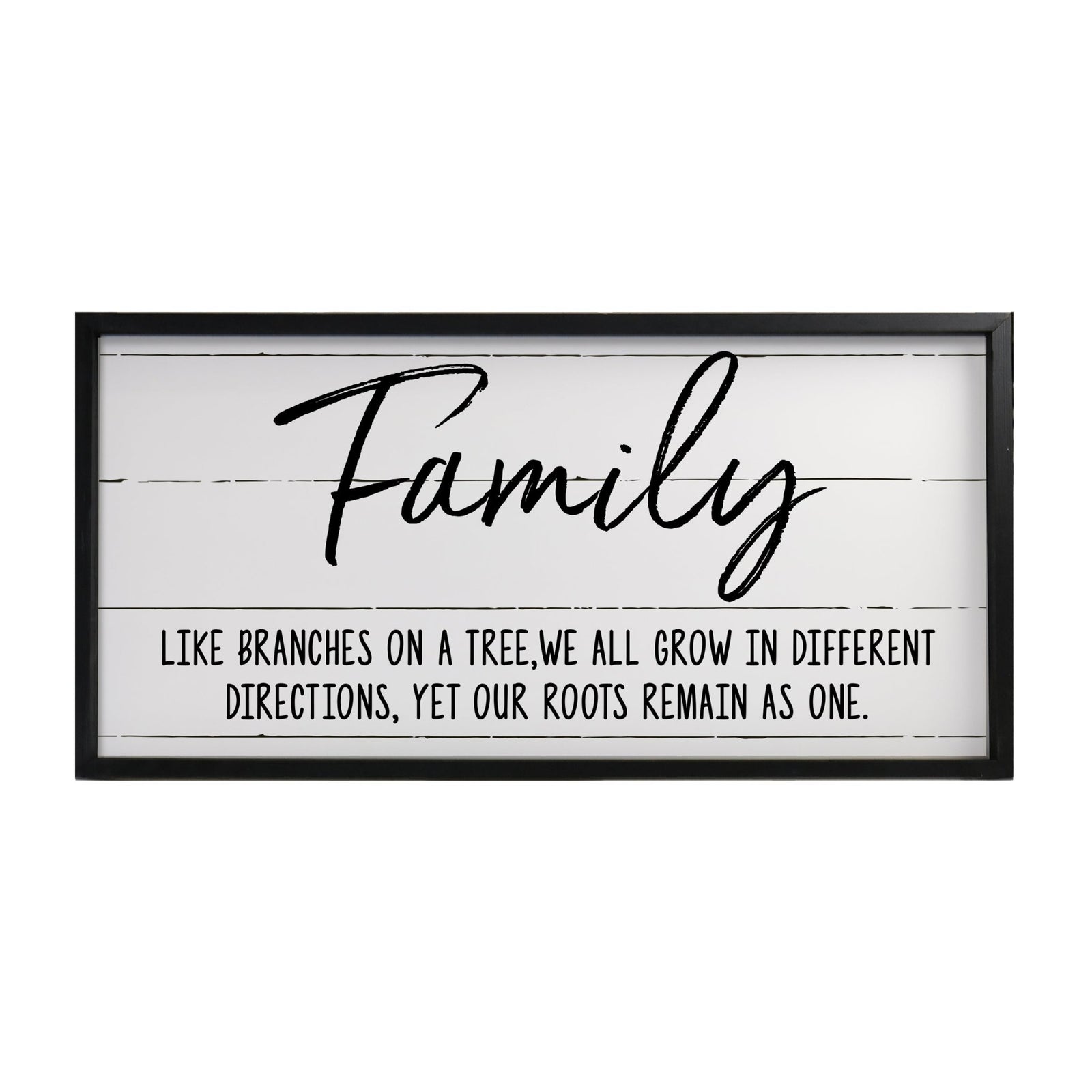 Large Family Wall Décor Quote Sign For Home Decoration 18 x 36 - Family Like Branches - LifeSong Milestones