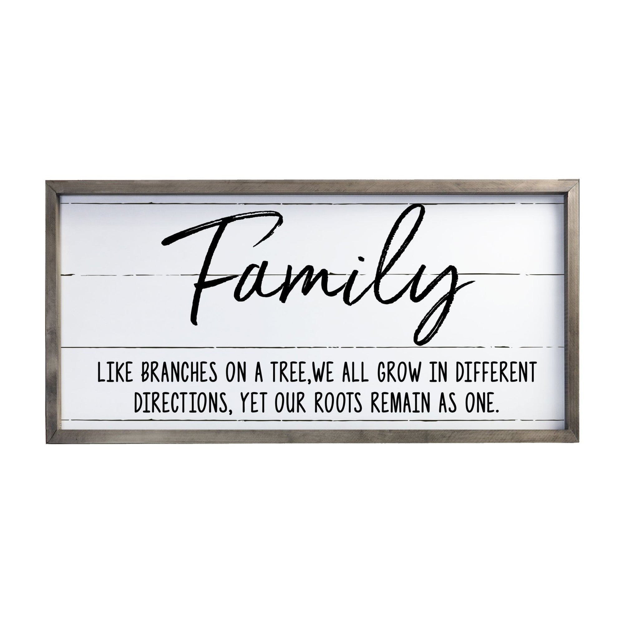 Large Family Wall Décor Quote Sign For Home Decoration 18 x 36 - Family Like Branches - LifeSong Milestones