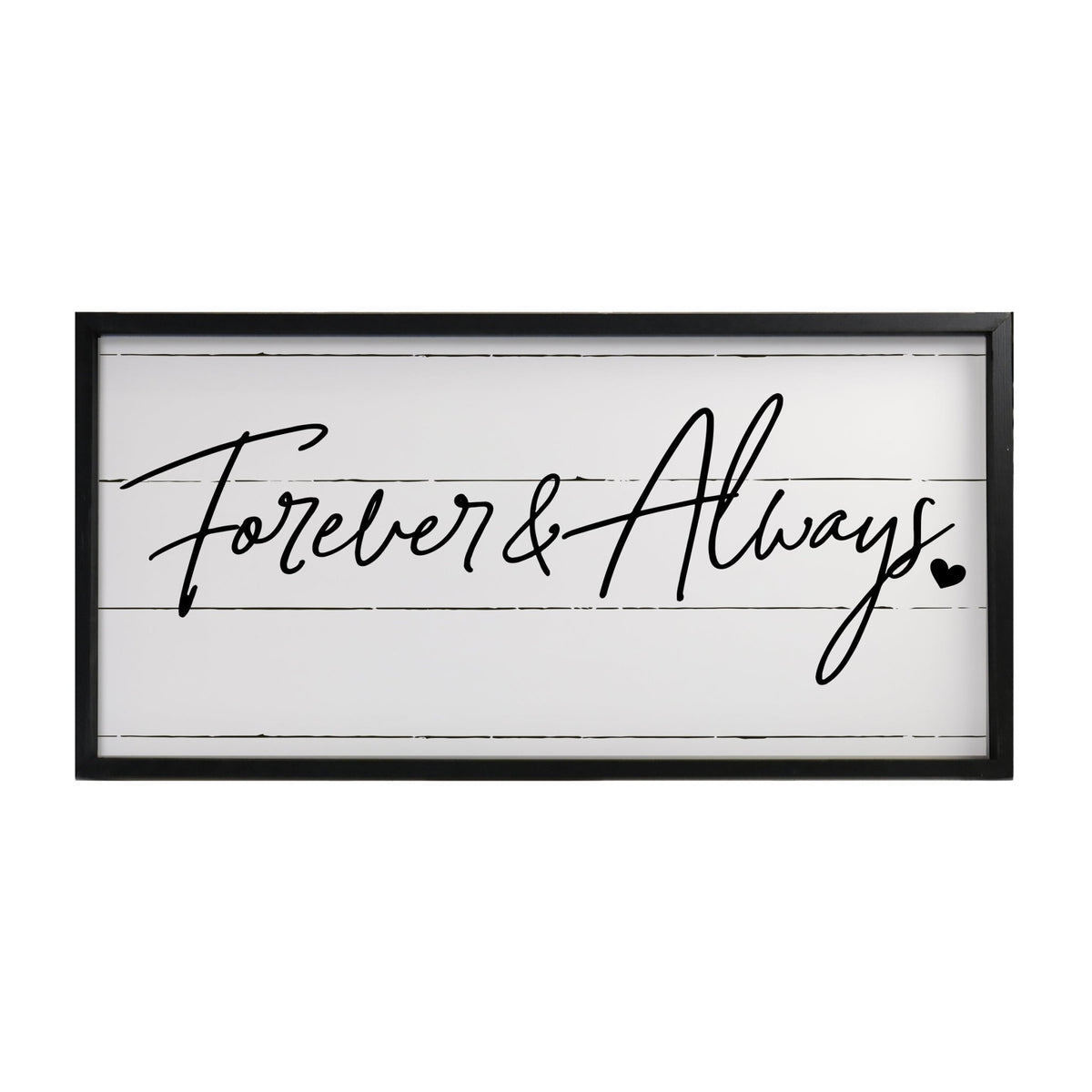 Large Family Wall Décor Quote Sign For Home Decoration 18 x 36 - Forever &amp; Always - LifeSong Milestones