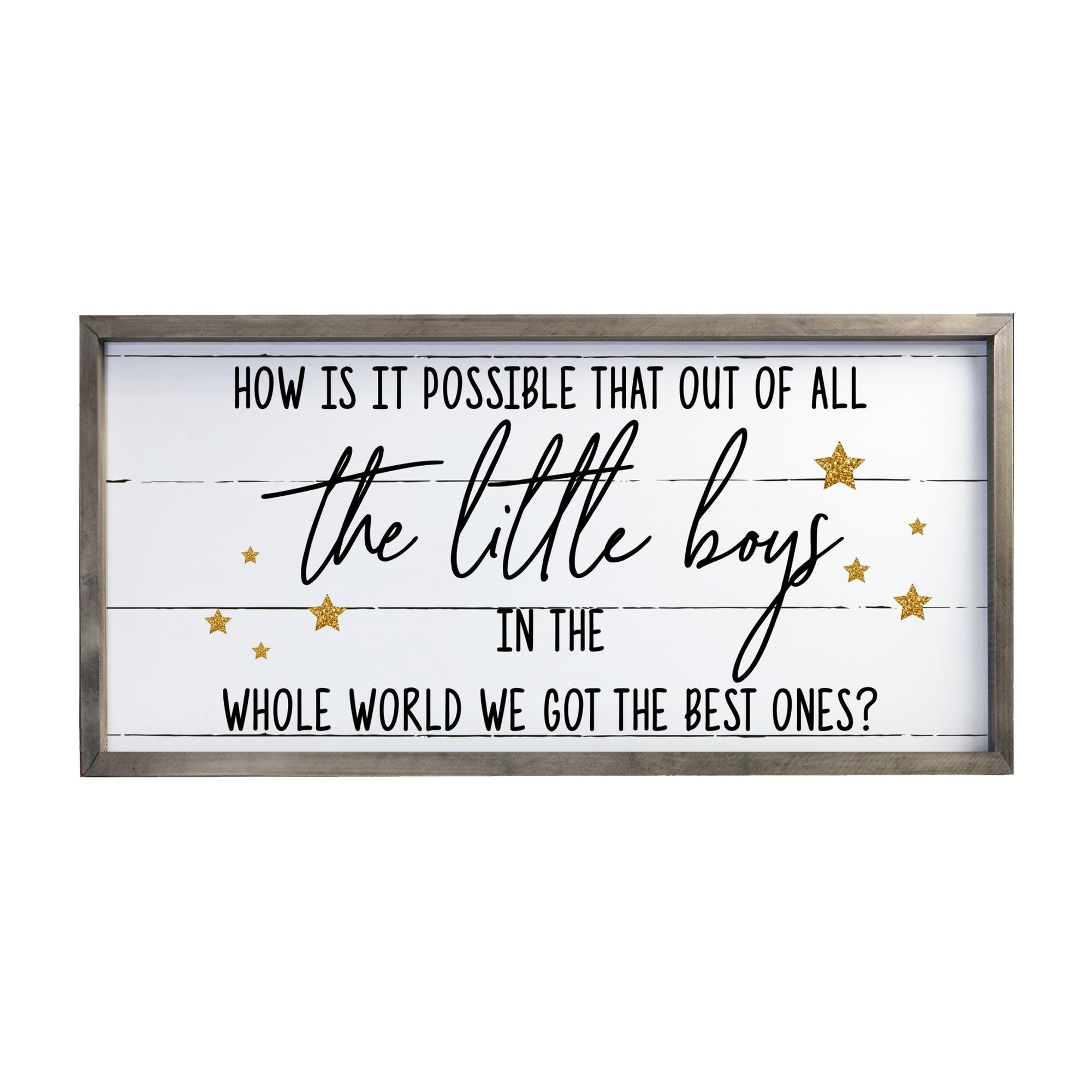 Large Family Wall Décor Quote Sign For Home Decoration 18 x 36 - How Is It Possible - LifeSong Milestones