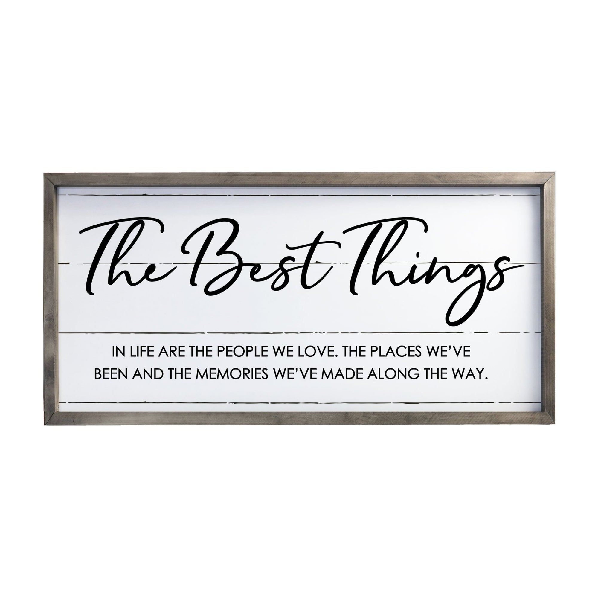 Large Family Wall Décor Quote Sign For Home Decoration 18 x 36 - The Best Things In Life - LifeSong Milestones