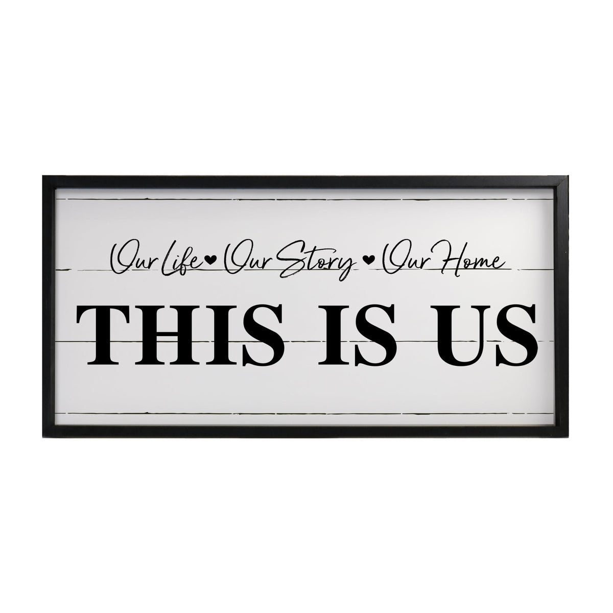 Large Family Wall Décor Quote Sign For Home Decoration 18 x 36 - This Is Us (Script) - LifeSong Milestones
