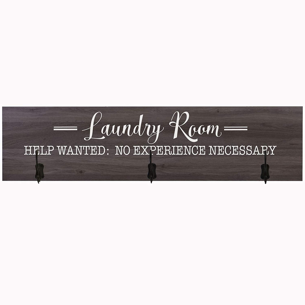 Laundry Room Help Wanted Coat Rack Wall Sign - LifeSong Milestones