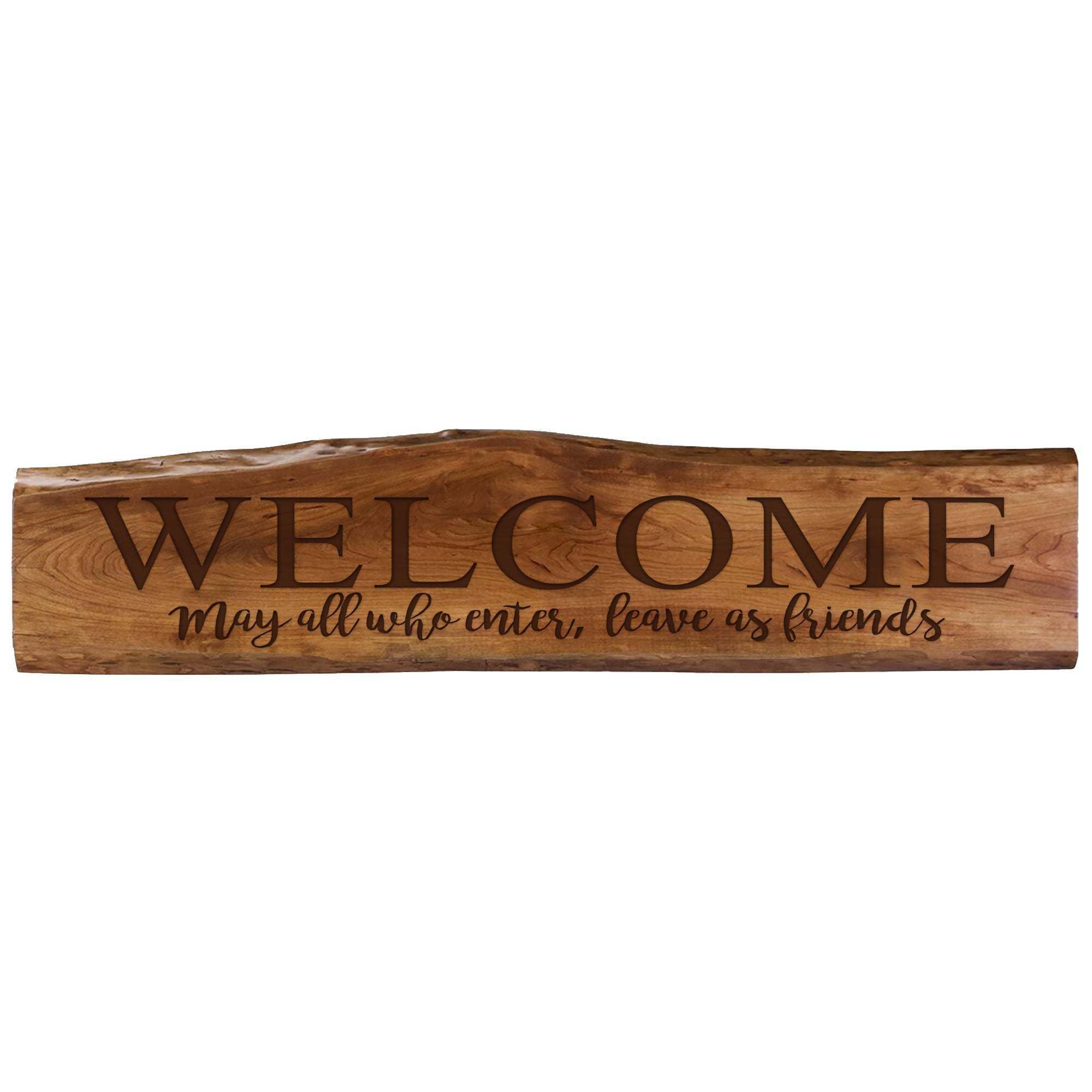 Leave As Friends Live Edge Wall Hanging Decor - LifeSong Milestones