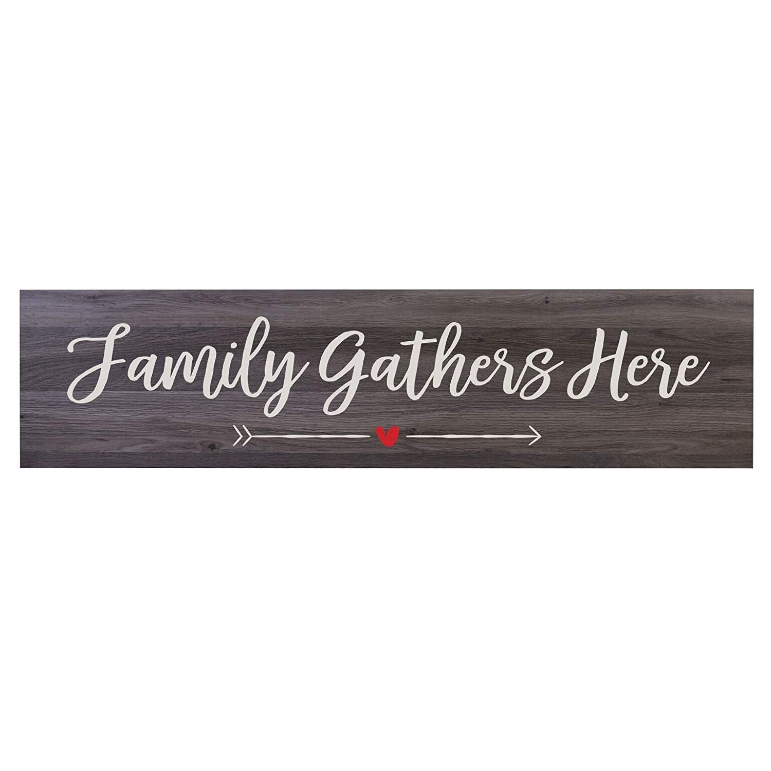 LifeSong Milestones Family's Gather Here wall art Decorative Sign for Living Room Entryway Kitchen - LifeSong Milestones