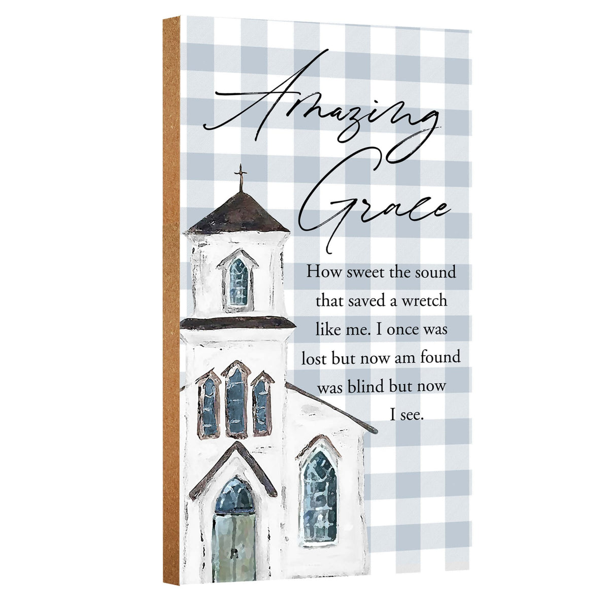 Lifesong Milestones Wooden Decorative Wall Plaque – Amazing Grace - LifeSong Milestones