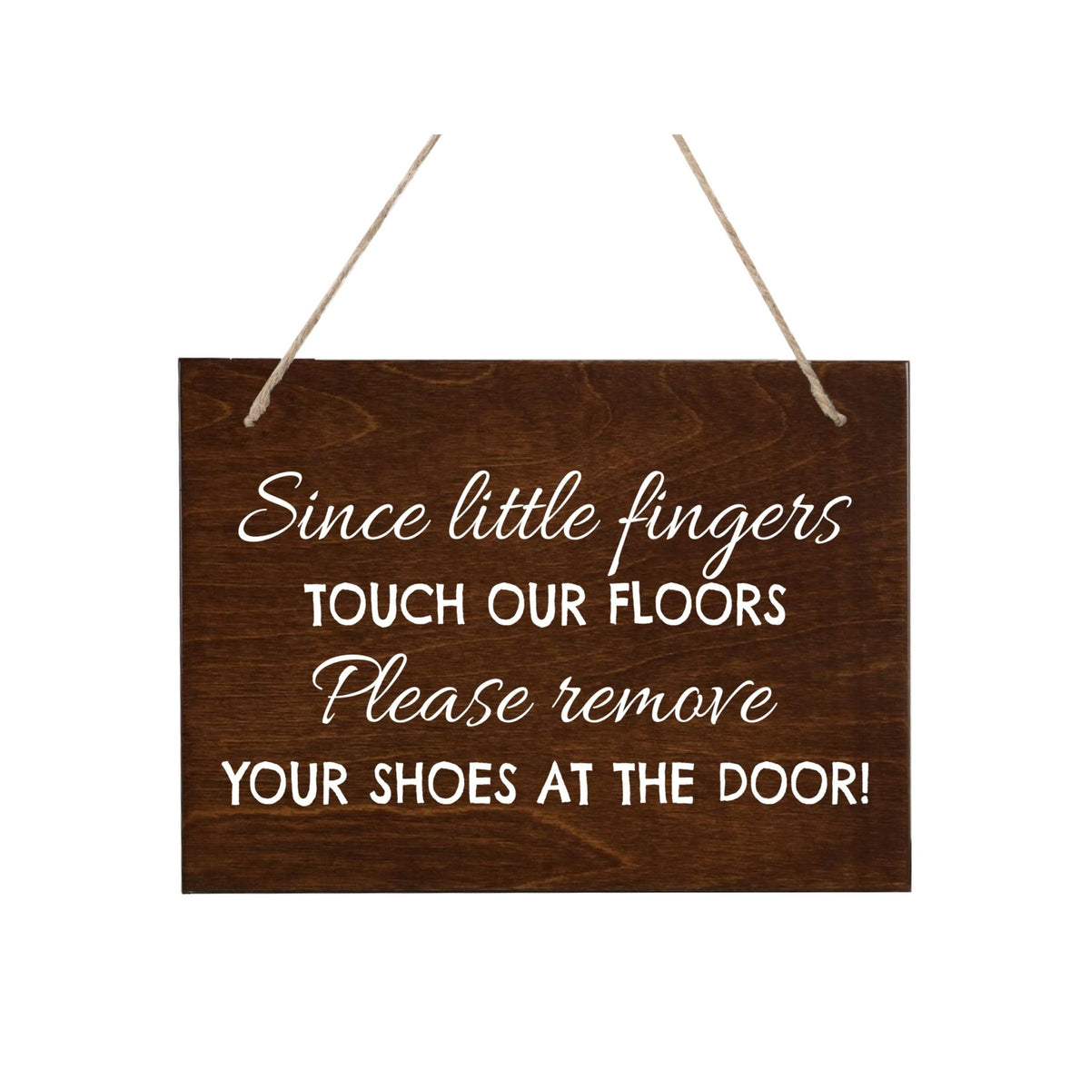 Little Hands Shoe Rope Sign For New Home - Little Fingers - LifeSong Milestones