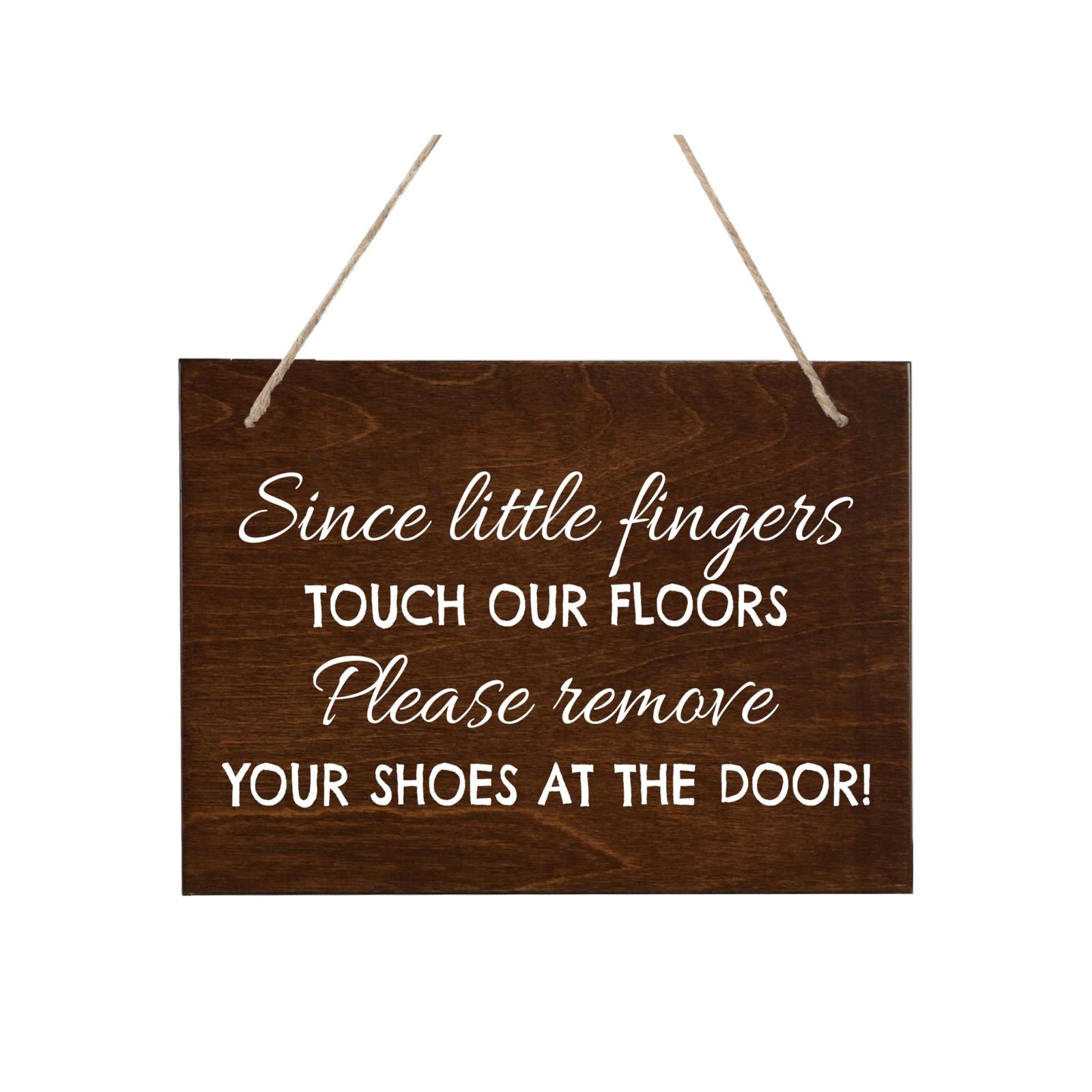 Little Hands Shoe Rope Sign For New Home - Little Fingers - LifeSong Milestones