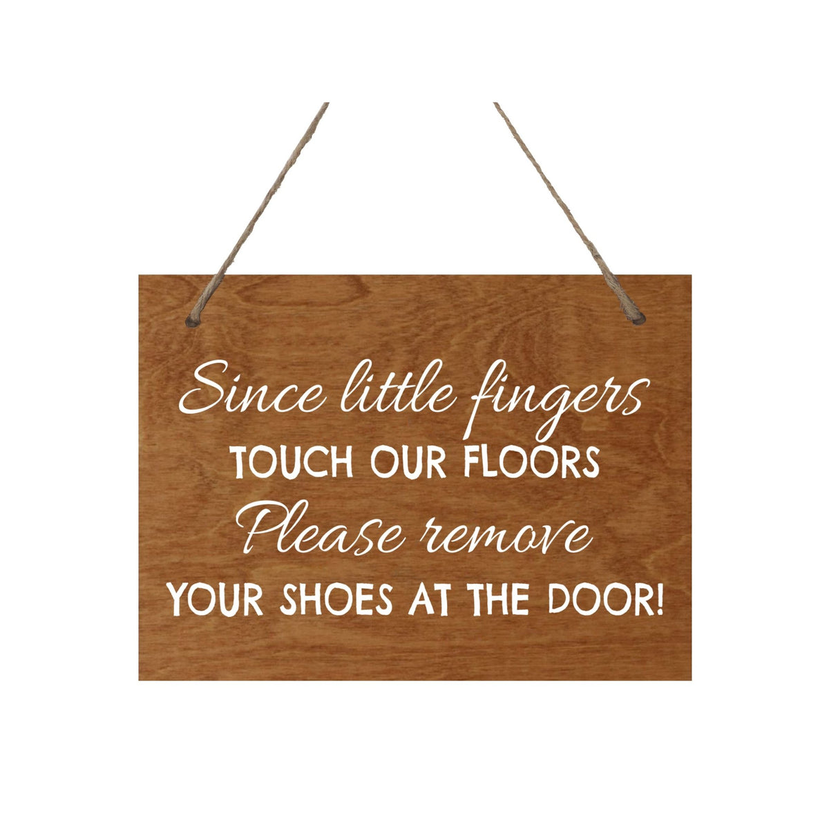Little Hands Shoe Rope Sign For New Home - Little Fingers - LifeSong Milestones