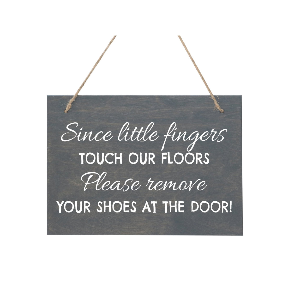Little Hands Shoe Rope Sign For New Home - Little Fingers - LifeSong Milestones