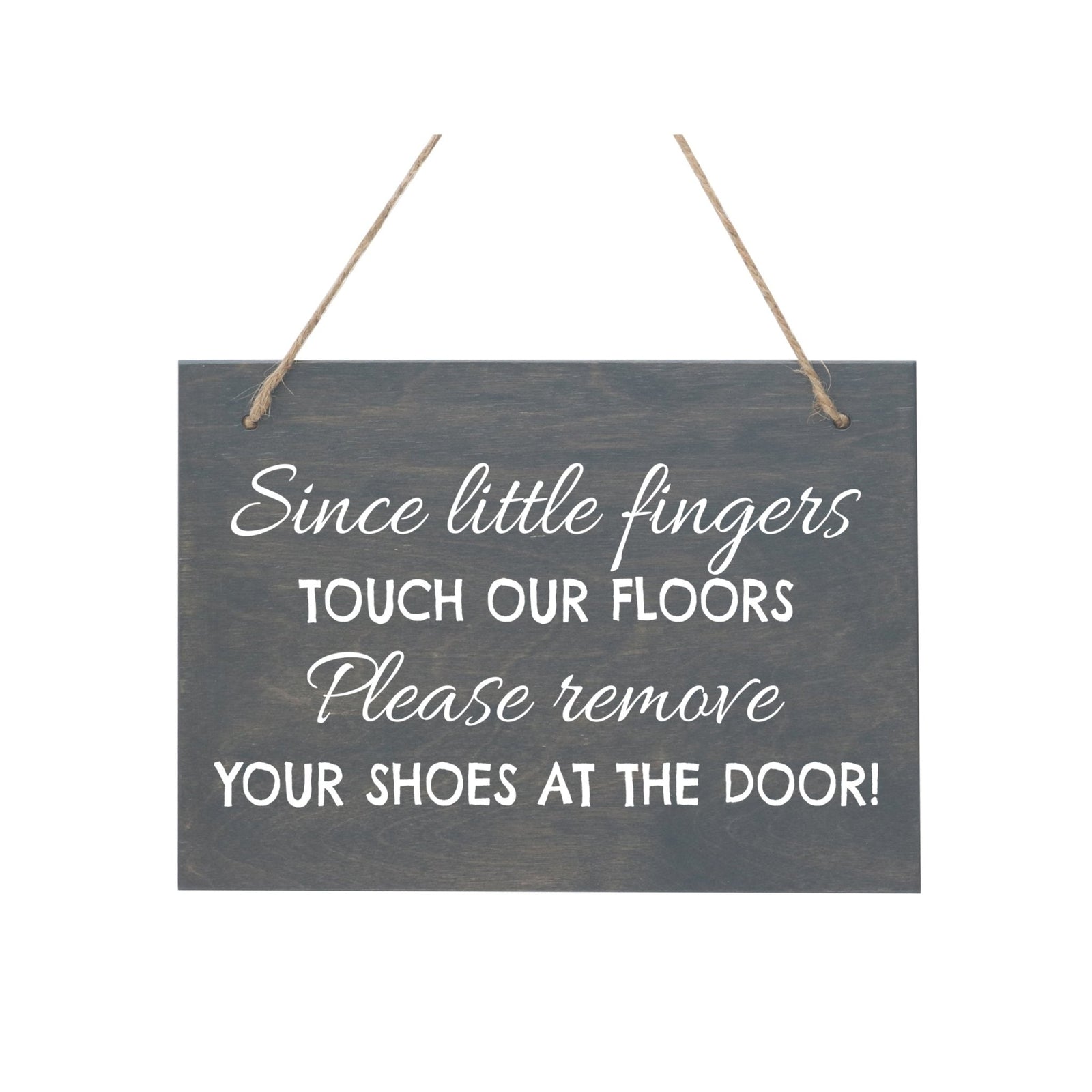 Little Hands Shoe Rope Sign For New Home - Little Fingers - LifeSong Milestones