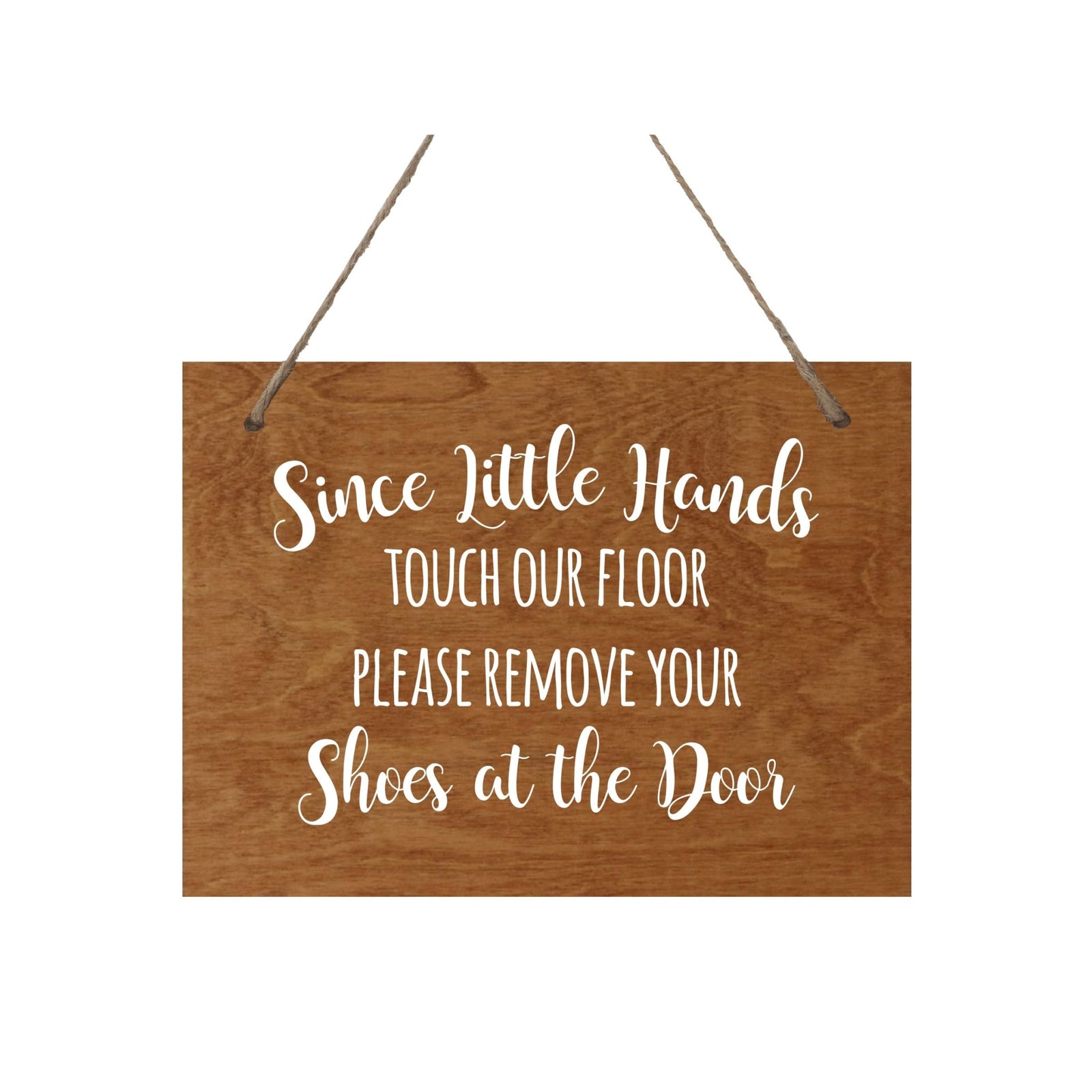Little Hands Shoe Rope Sign For New Home - Little Hands - LifeSong Milestones