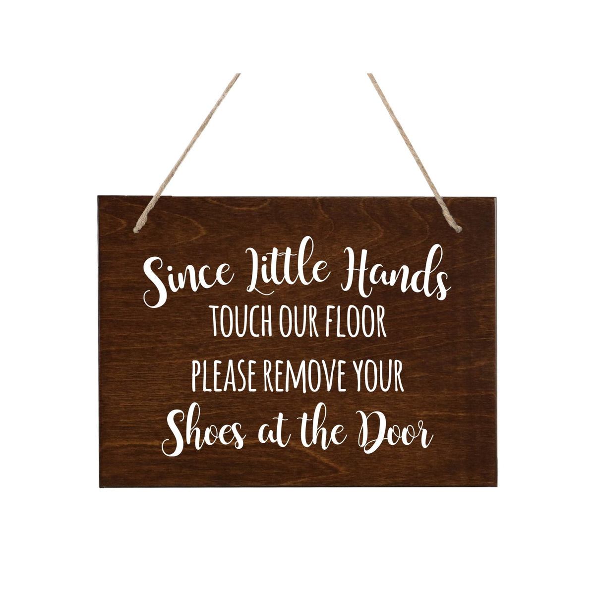 Little Hands Shoe Rope Sign For New Home - Little Hands - LifeSong Milestones