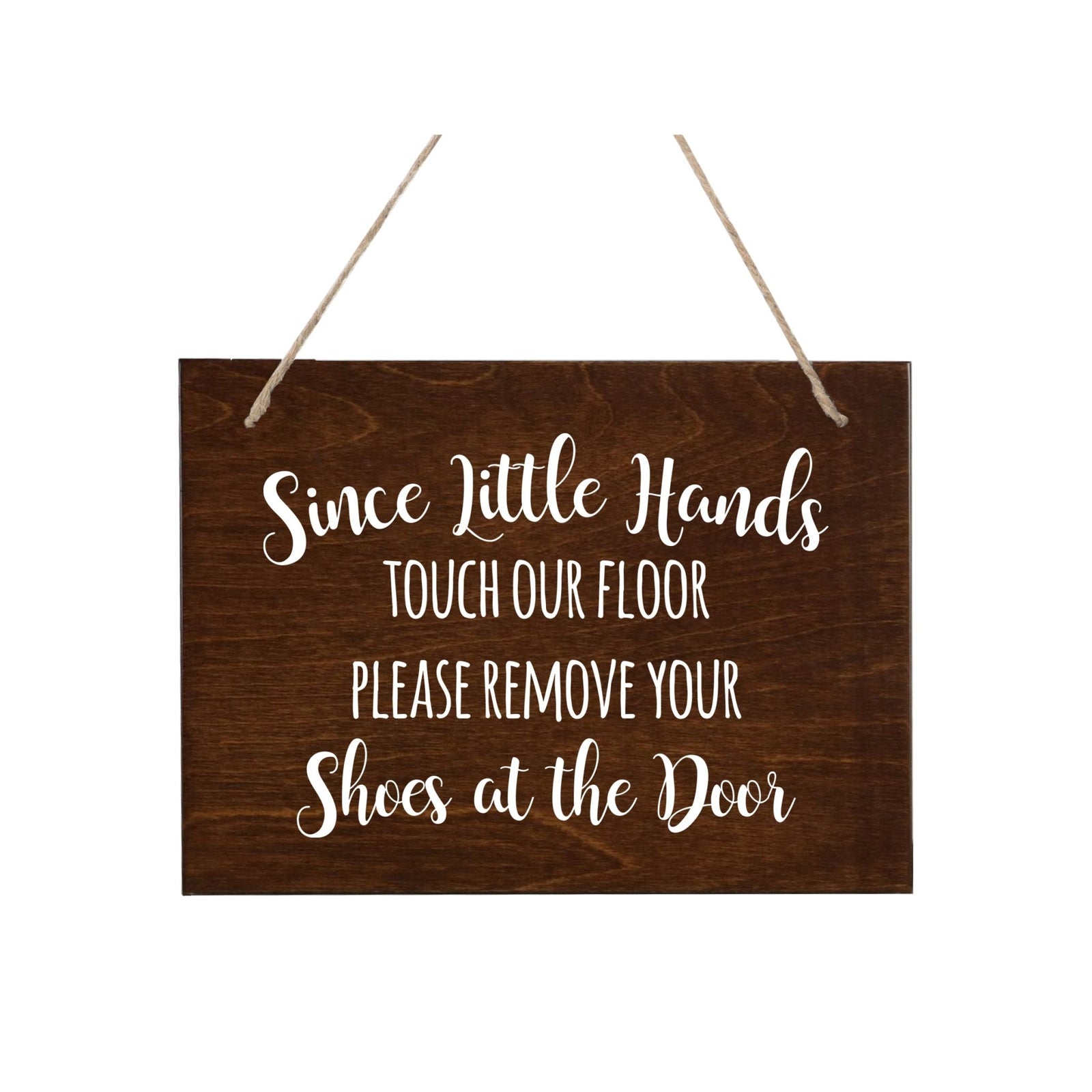 Little Hands Shoe Rope Sign For New Home - Little Hands - LifeSong Milestones