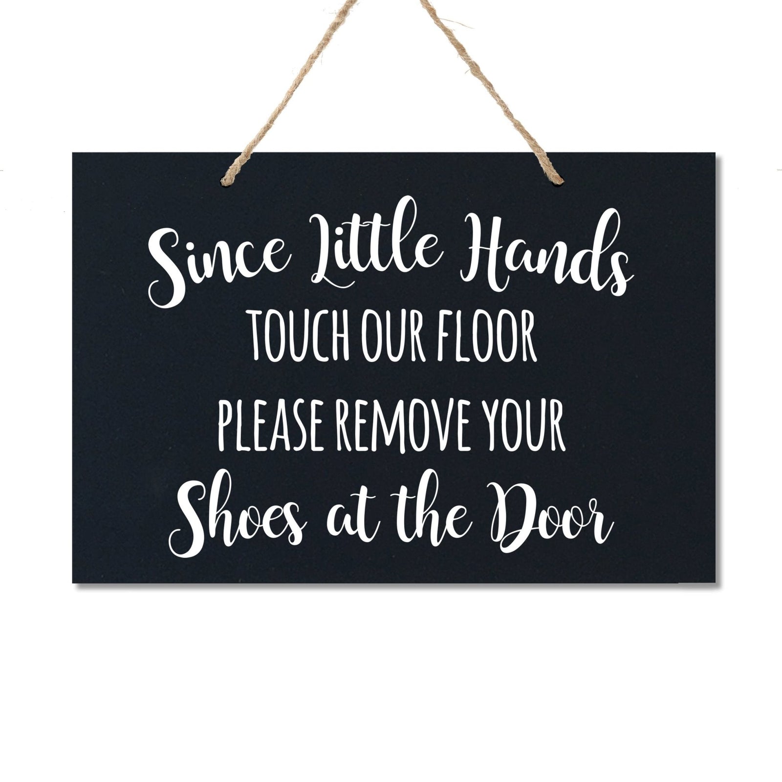 Little Hands Shoe Rope Sign For New Home - Little Hands - LifeSong Milestones
