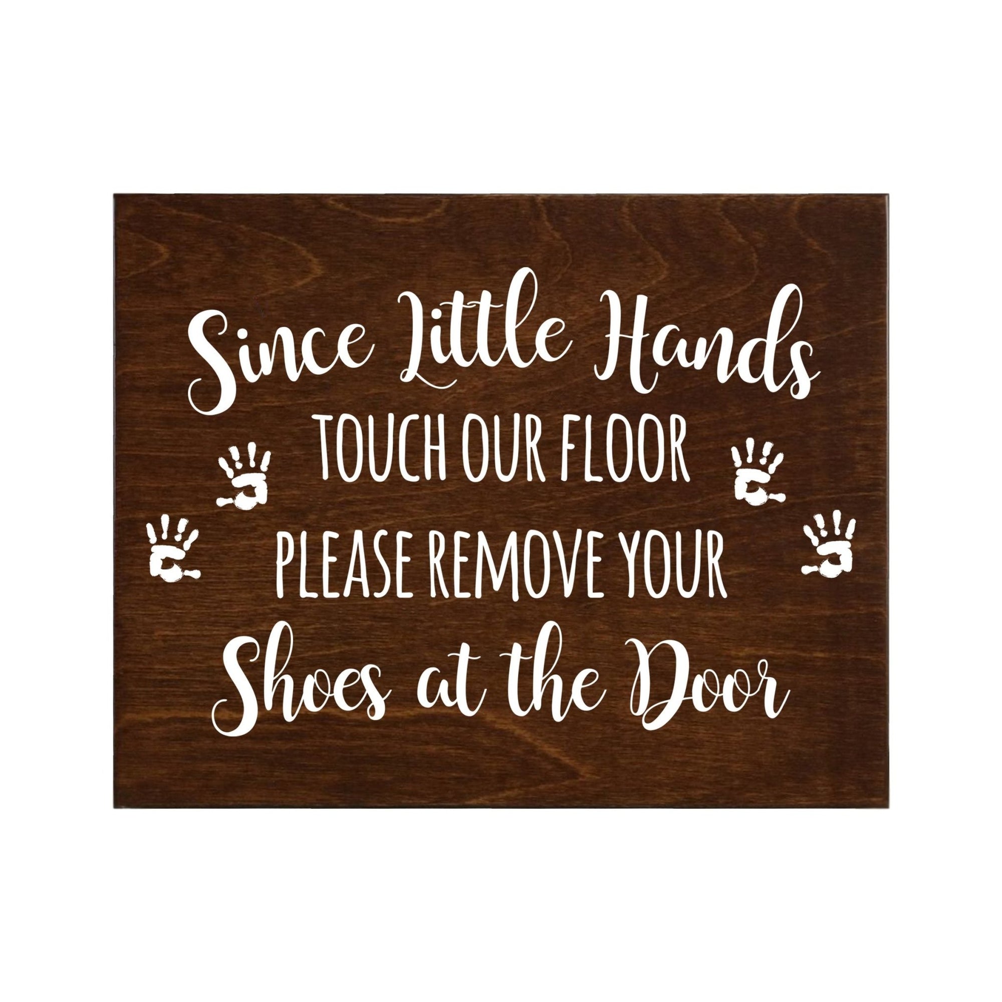 Little Hands Shoe Sign For New Home - Little Hand Prints - LifeSong Milestones