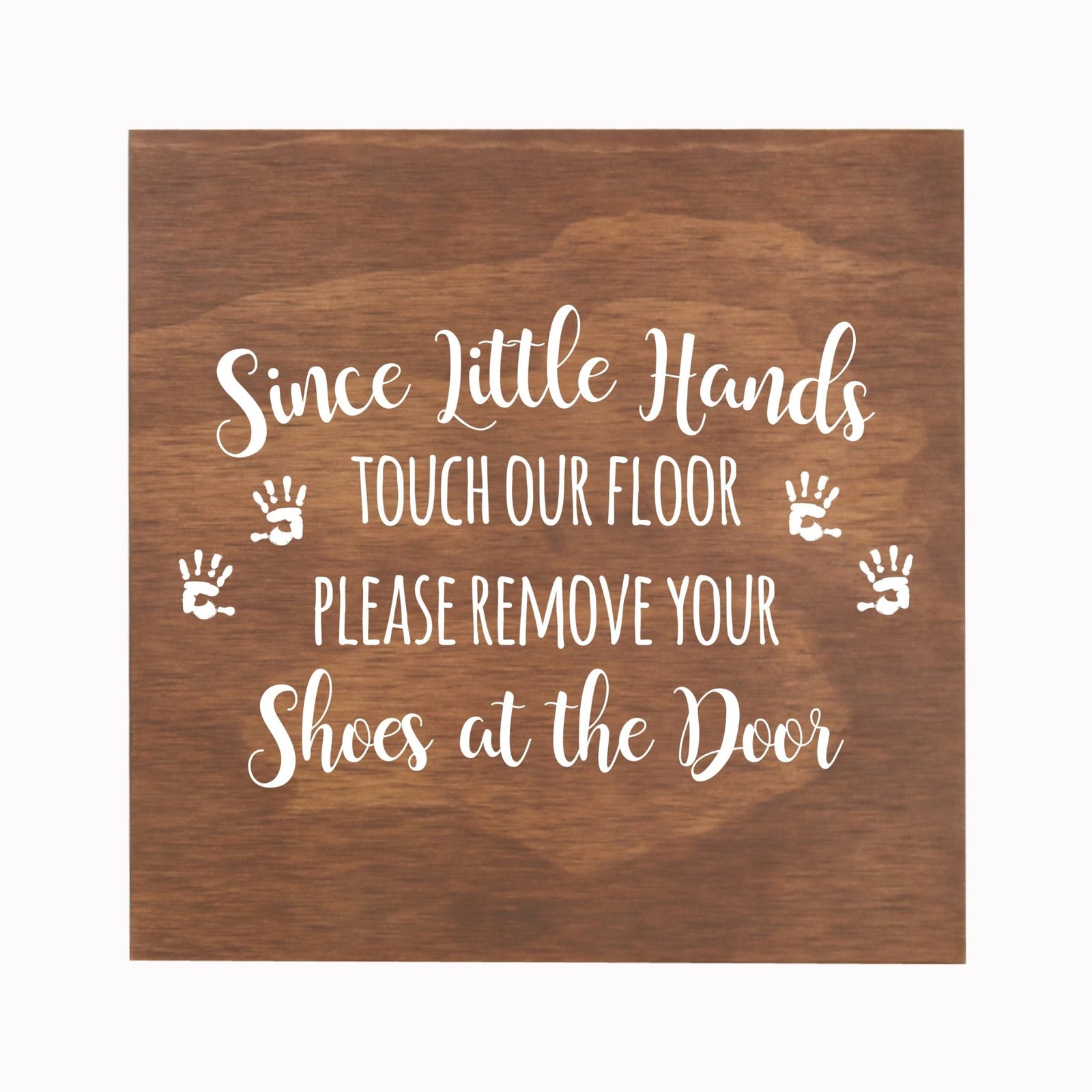 Little Hands Shoe Sign For New Home - Little Hand Prints - LifeSong Milestones