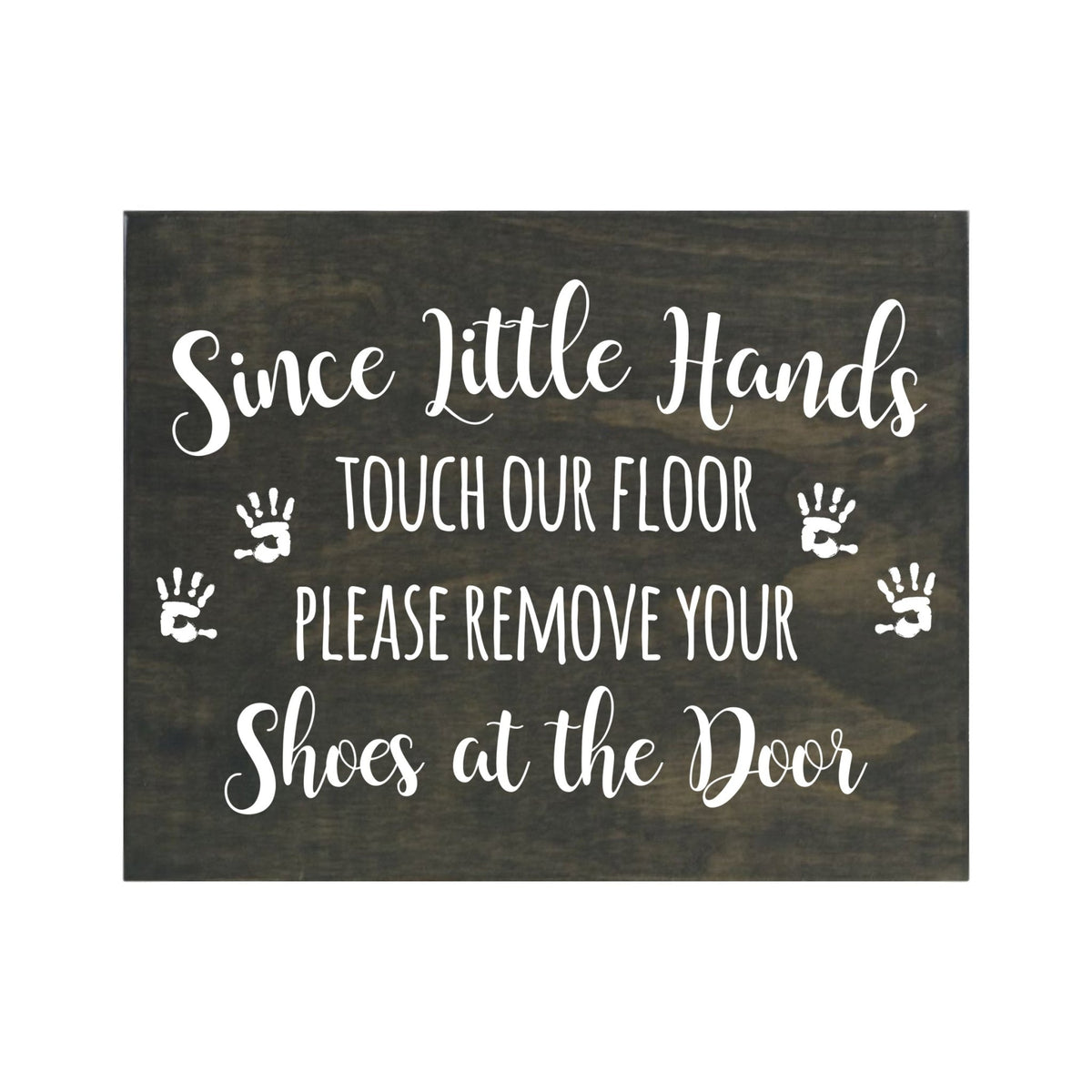 Little Hands Shoe Sign For New Home - Little Hand Prints - LifeSong Milestones