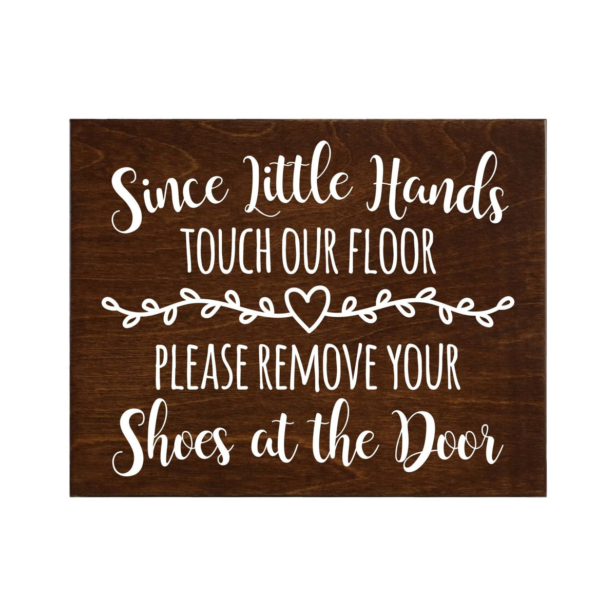 Little Hands Shoe Sign For New Home - Little Hands Heart - LifeSong Milestones