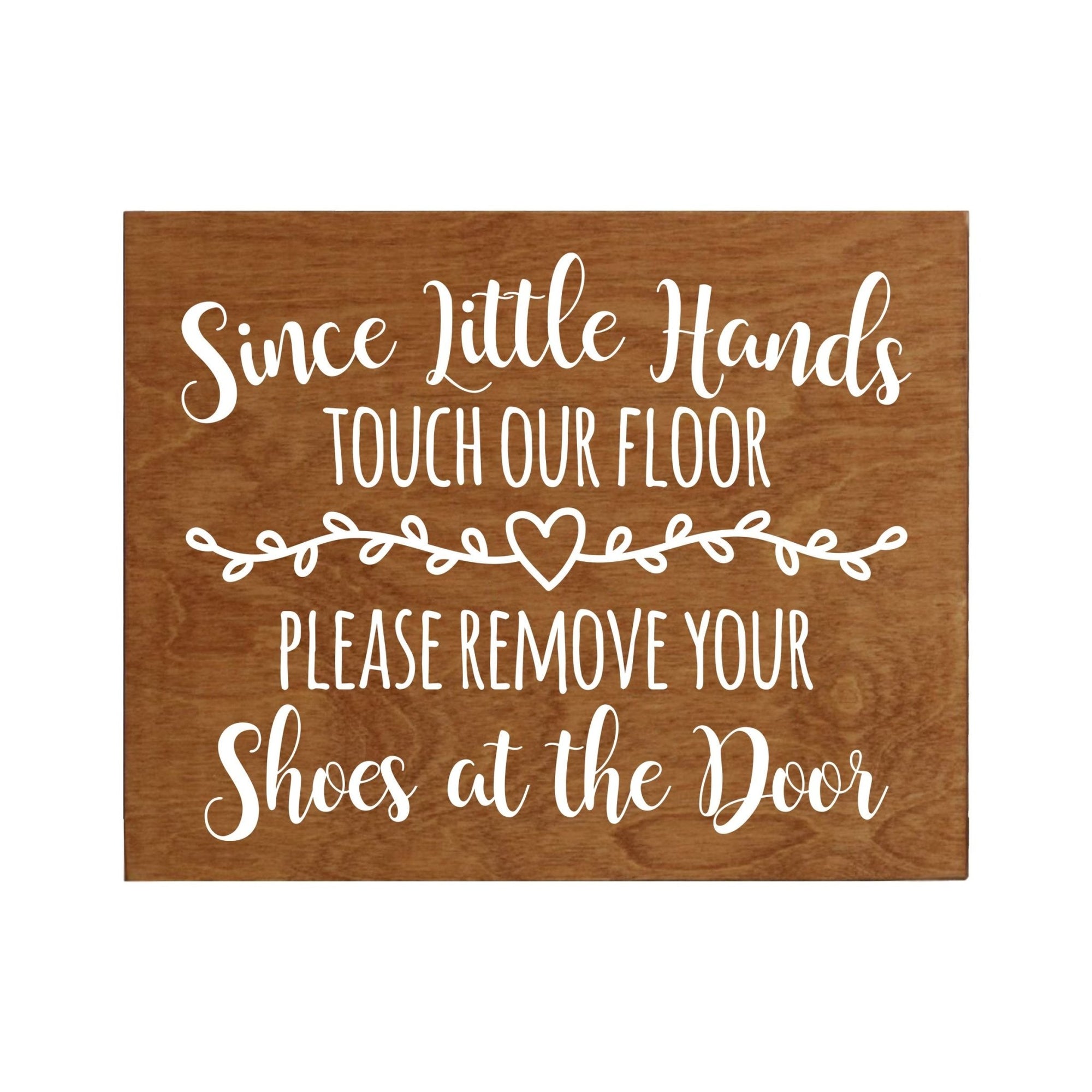 Little Hands Shoe Sign For New Home - Little Hands Heart - LifeSong Milestones
