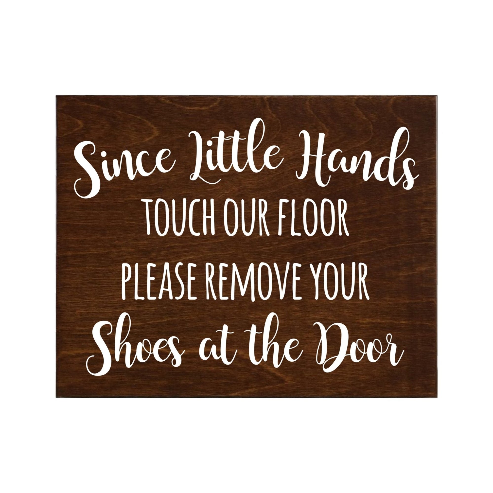 Little Hands Shoe Sign For New Home - Please Hands - LifeSong Milestones