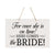 Lively Wooden Wall Hanging Rope Sign for Wedding 8 x 12 - For Once She Is - LifeSong Milestones