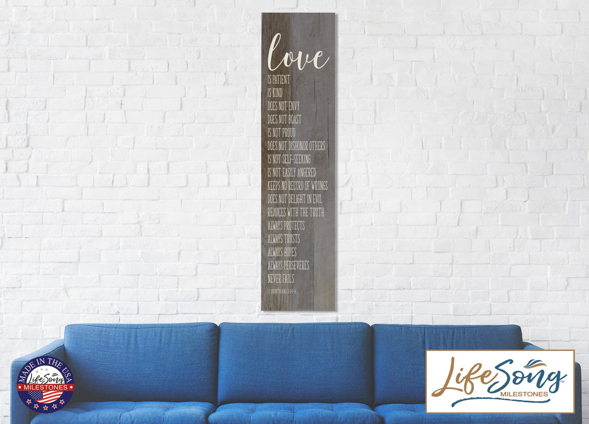 Love Is Patient, Love is Kind Decorative Wall Art Sign - LifeSong Milestones