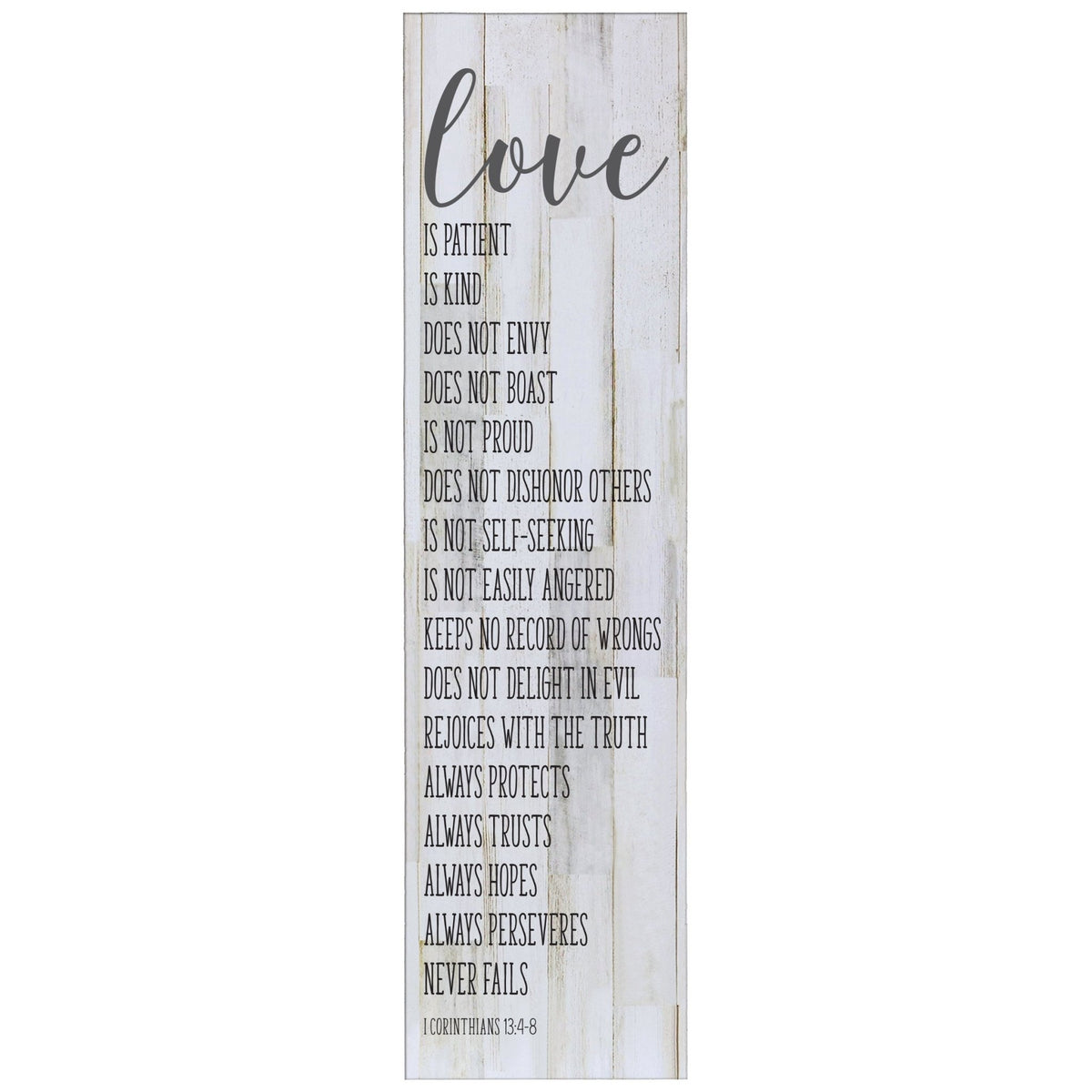 Love Is Patient, Love is Kind Decorative Wall Art Sign - LifeSong Milestones