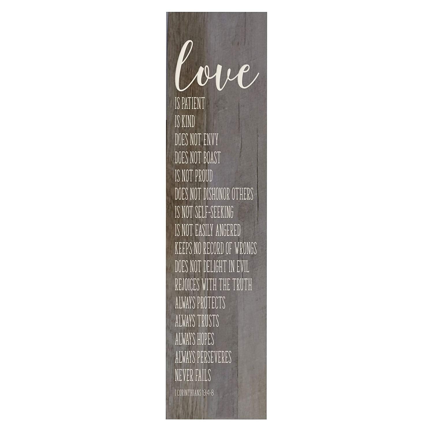 Love Is Patient, Love is Kind Decorative Wall Art Sign - LifeSong Milestones