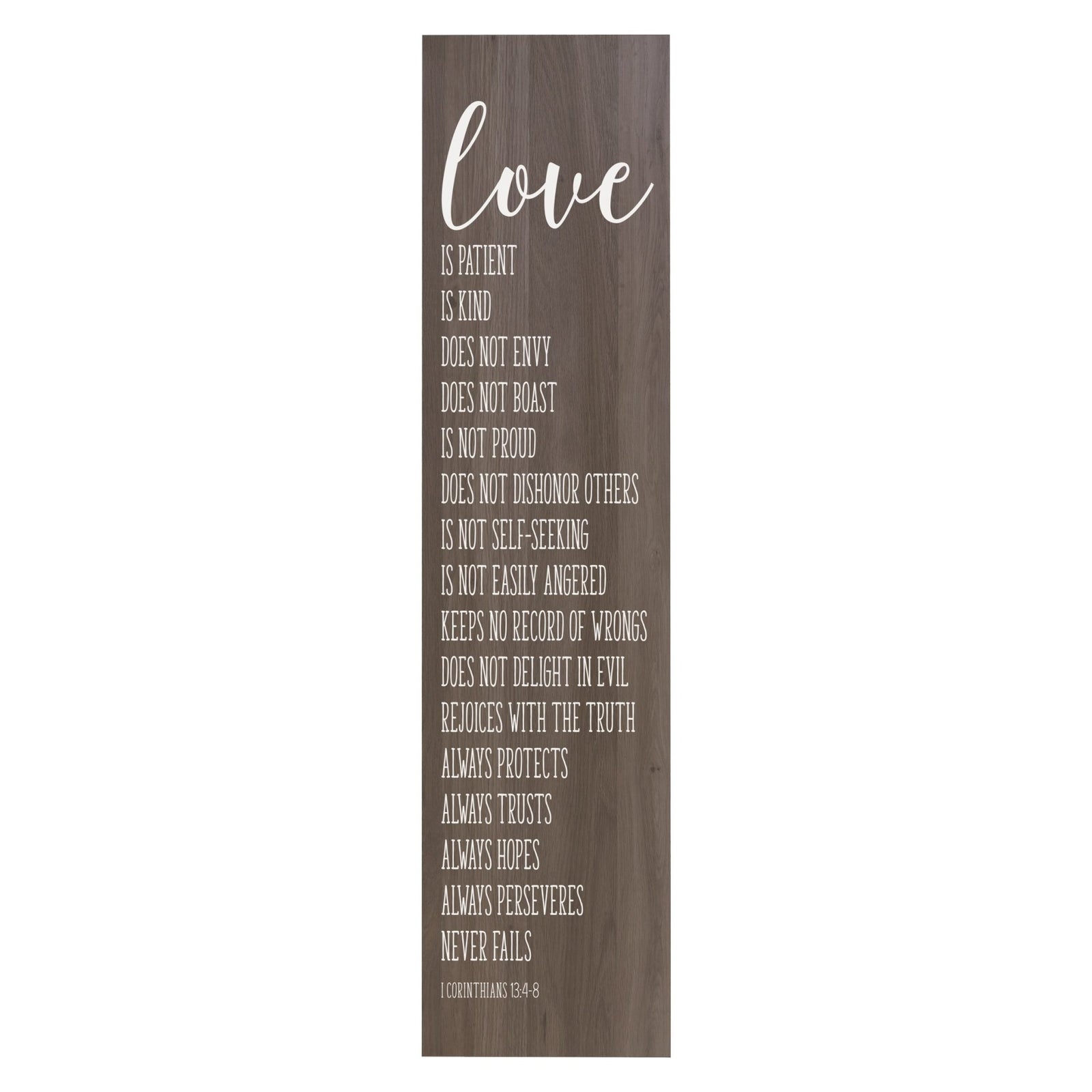 Love Is Patient, Love is Kind Decorative Wall Art Sign - LifeSong Milestones