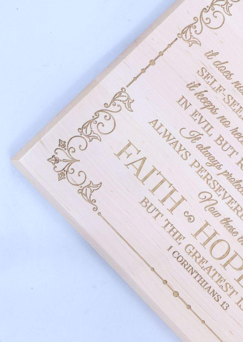 Love Is Patient Love Is Kind Wood Wall Plaque Gift - LifeSong Milestones