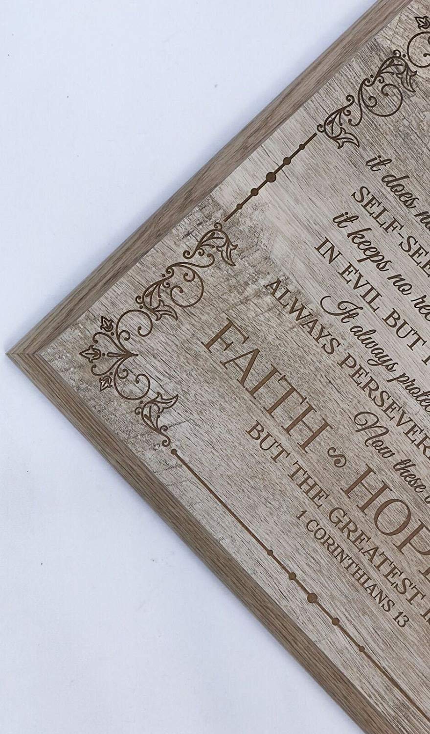 Love Is Patient Love Is Kind Wood Wall Plaque Gift - LifeSong Milestones