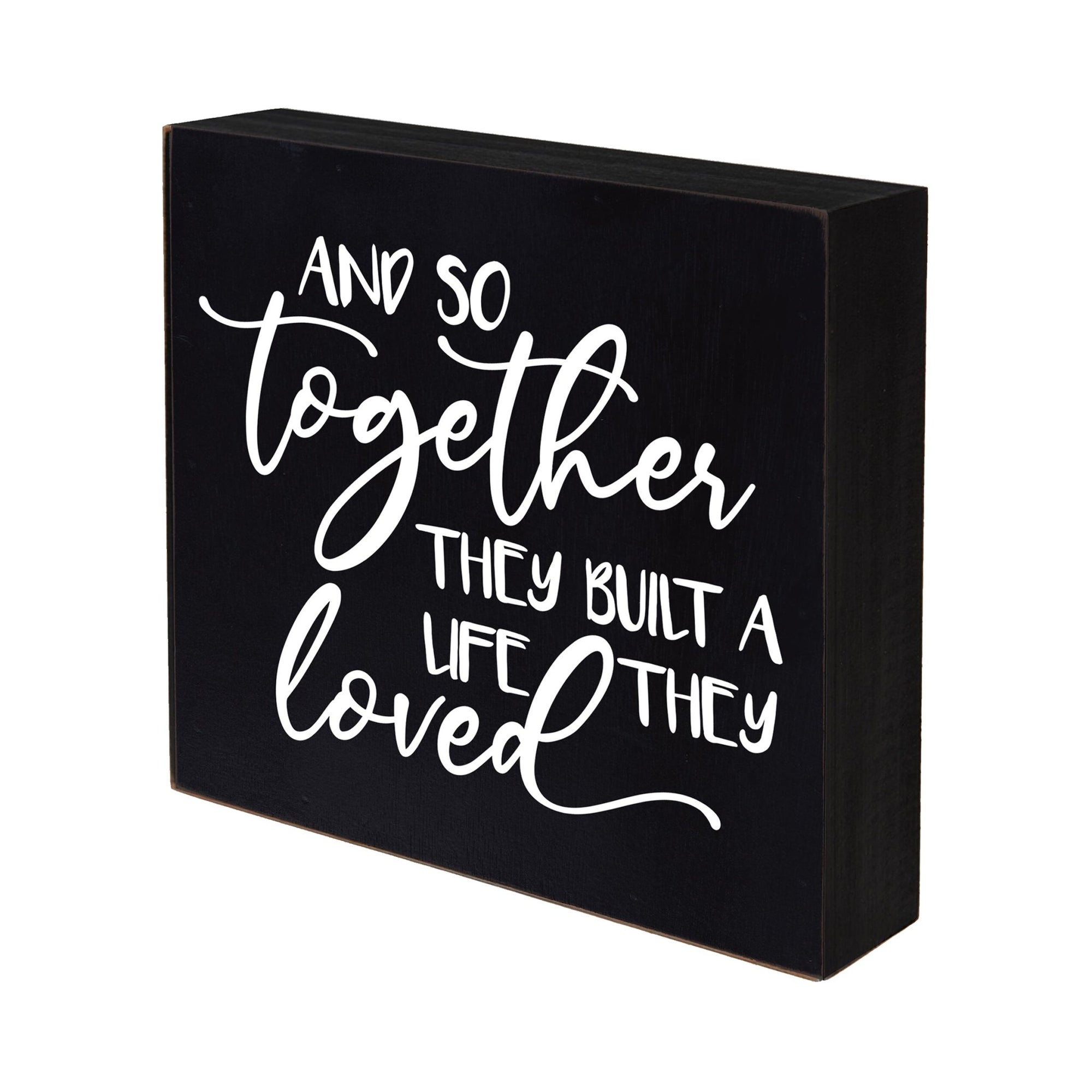 Memorable Shadow Box Gift 6” x 6” 1.5” - And So Together - LifeSong Milestones