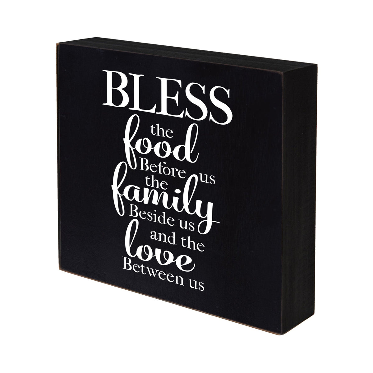Memorable Shadow Box Gift 6” x 6” 1.5” - Bless the Food - LifeSong Milestones