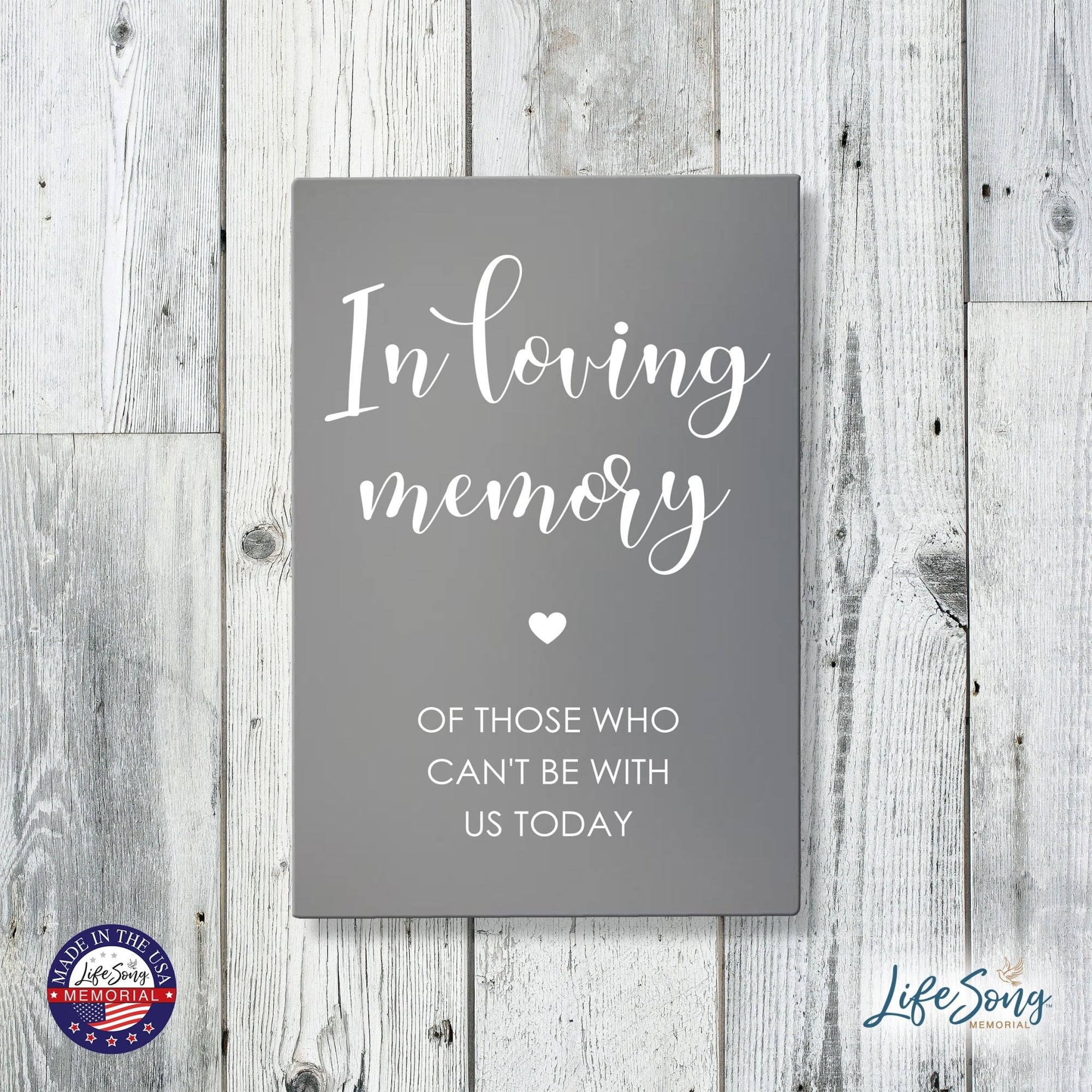 Memorial 5.5x8 Wooden Table Top and shelf decor Home Décor - In Loving Memory - LifeSong Milestones