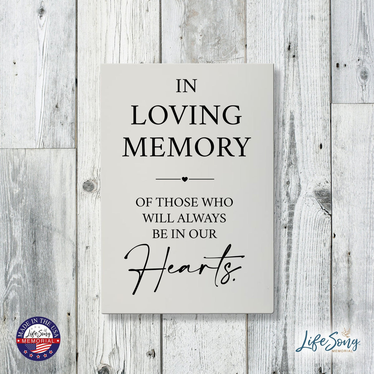 Memorial 5.5x8 Wooden Table Top and shelf decor Home Décor - Those Who Always - LifeSong Milestones