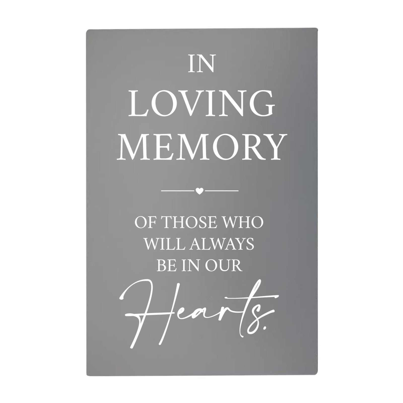 Memorial 5.5x8 Wooden Table Top and shelf decor Home Décor - Those Who Always - LifeSong Milestones