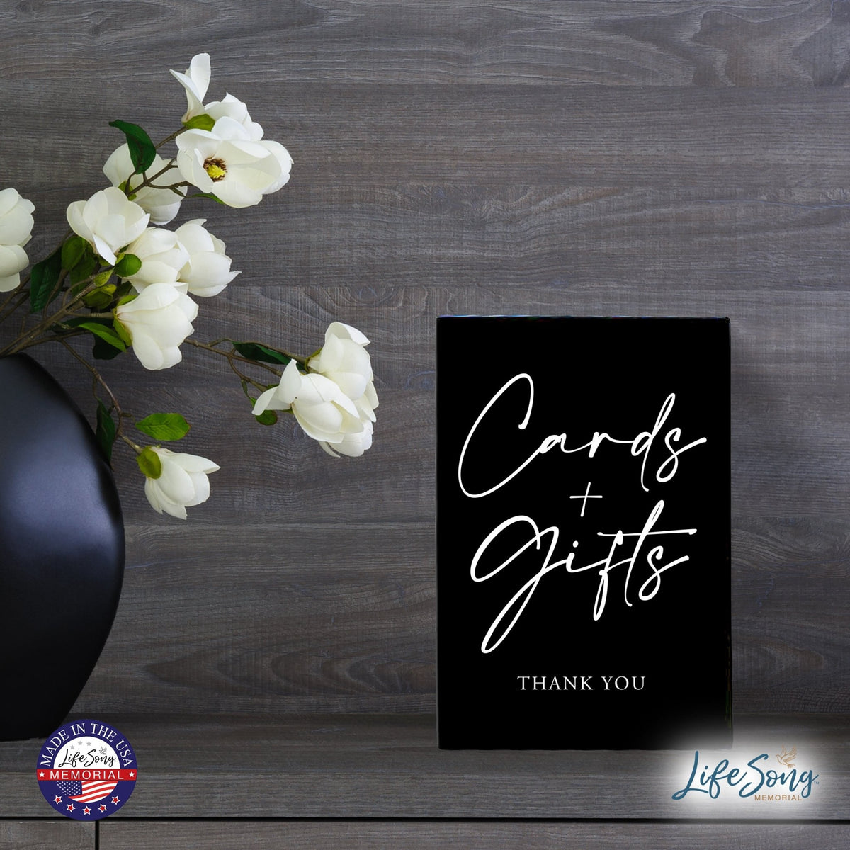 Memorial 5.5x8 Wooden Table Top and shelf decor Home Décor - We Know You Would - LifeSong Milestones