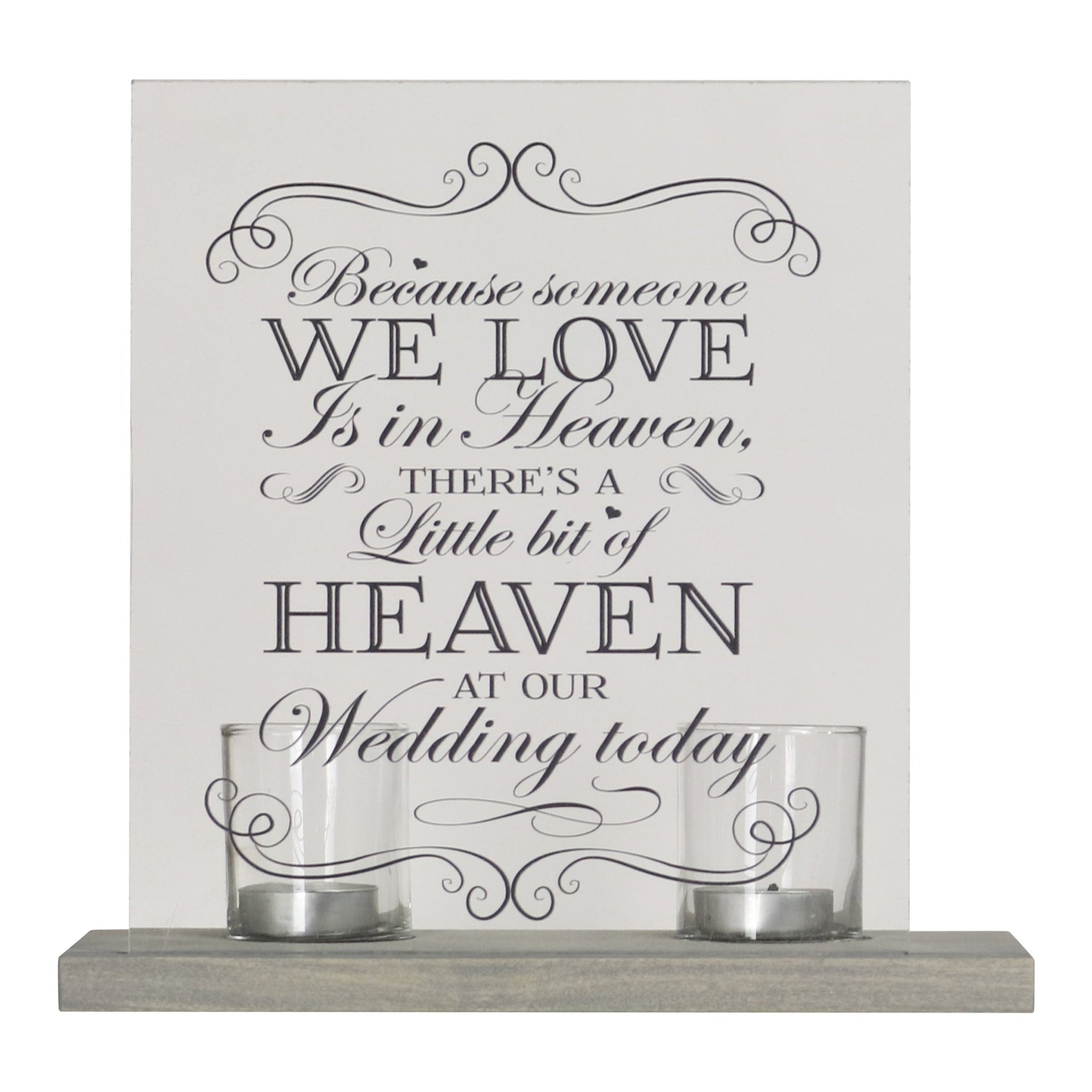 Memorial Acrylic Sign 8x10 with Votive Candle Holder Little Bit of Heaven - LifeSong Milestones